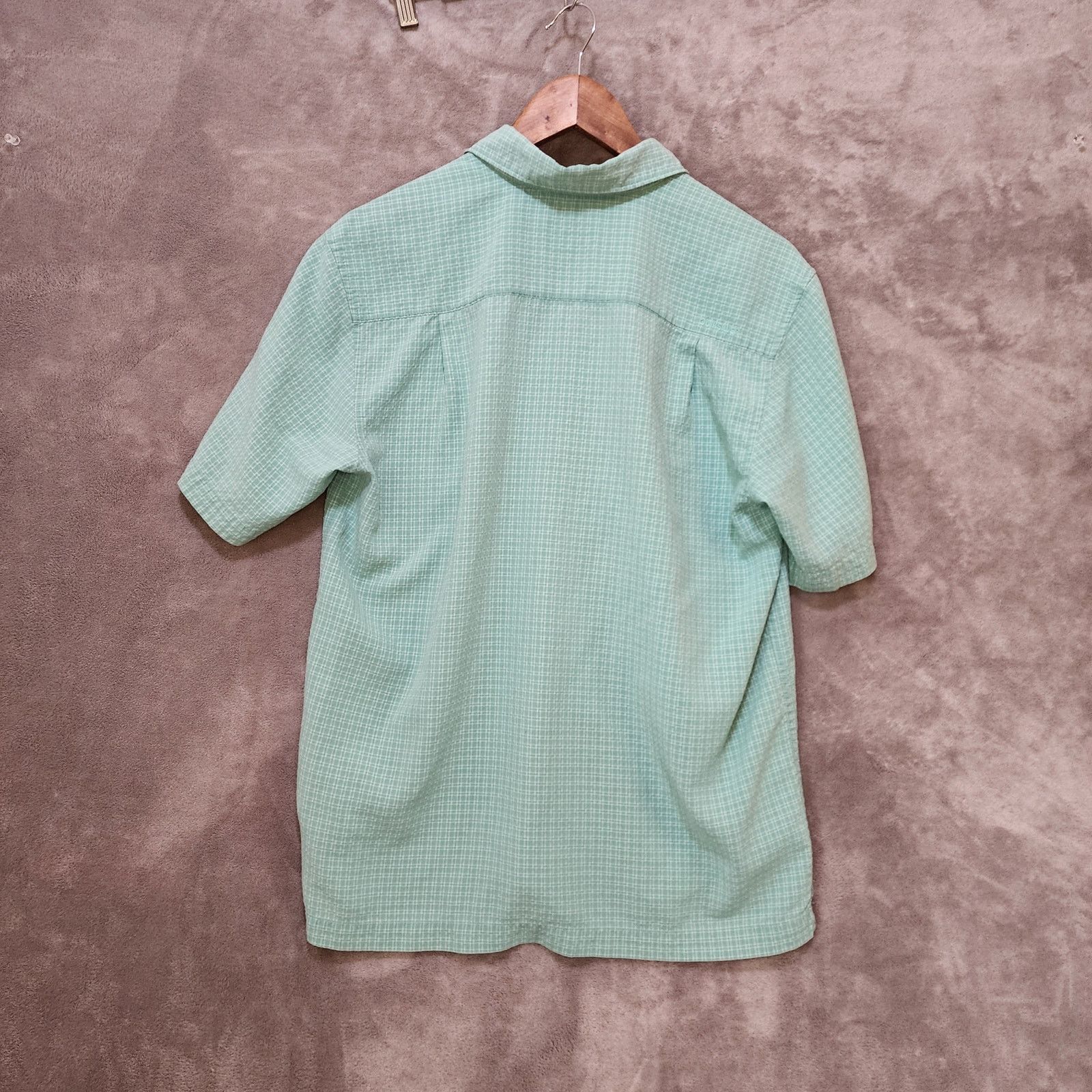 Quiksilver Quiksilver Waterman Green & White Plaid Striped Shirt Mens S Size US S / EU 44-46 / 1 - 3 Thumbnail