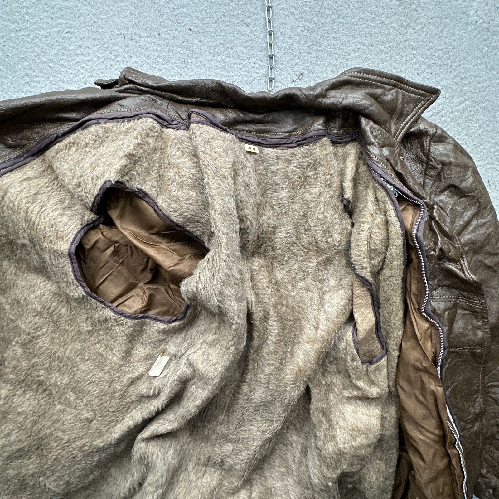 Other Vintage 70s Grais Cabretta Leather Coat Jacket Mens 40 M Size US M / EU 48-50 / 2 - 14 Thumbnail