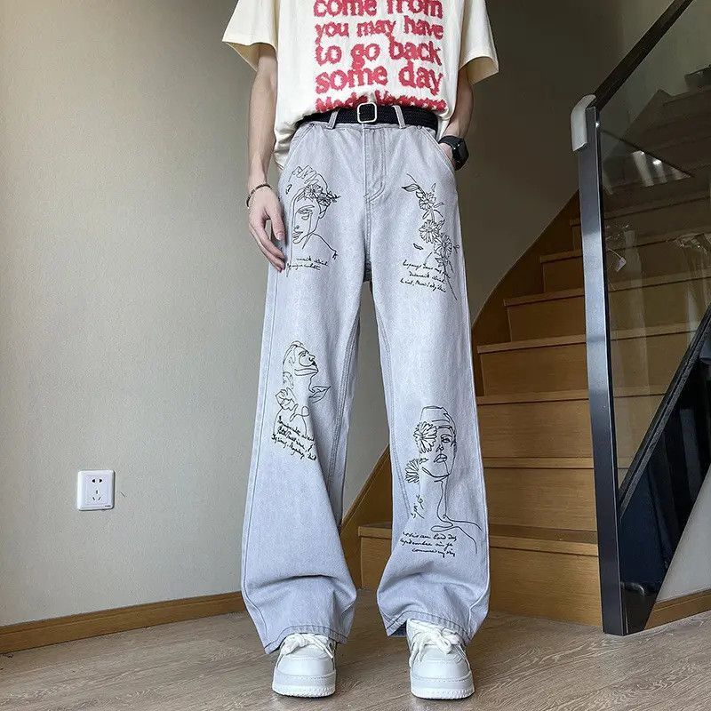 Japanese Brand Retro straight leg wide leg slightly flared jeans Size US 32 / EU 48 - 5 Thumbnail