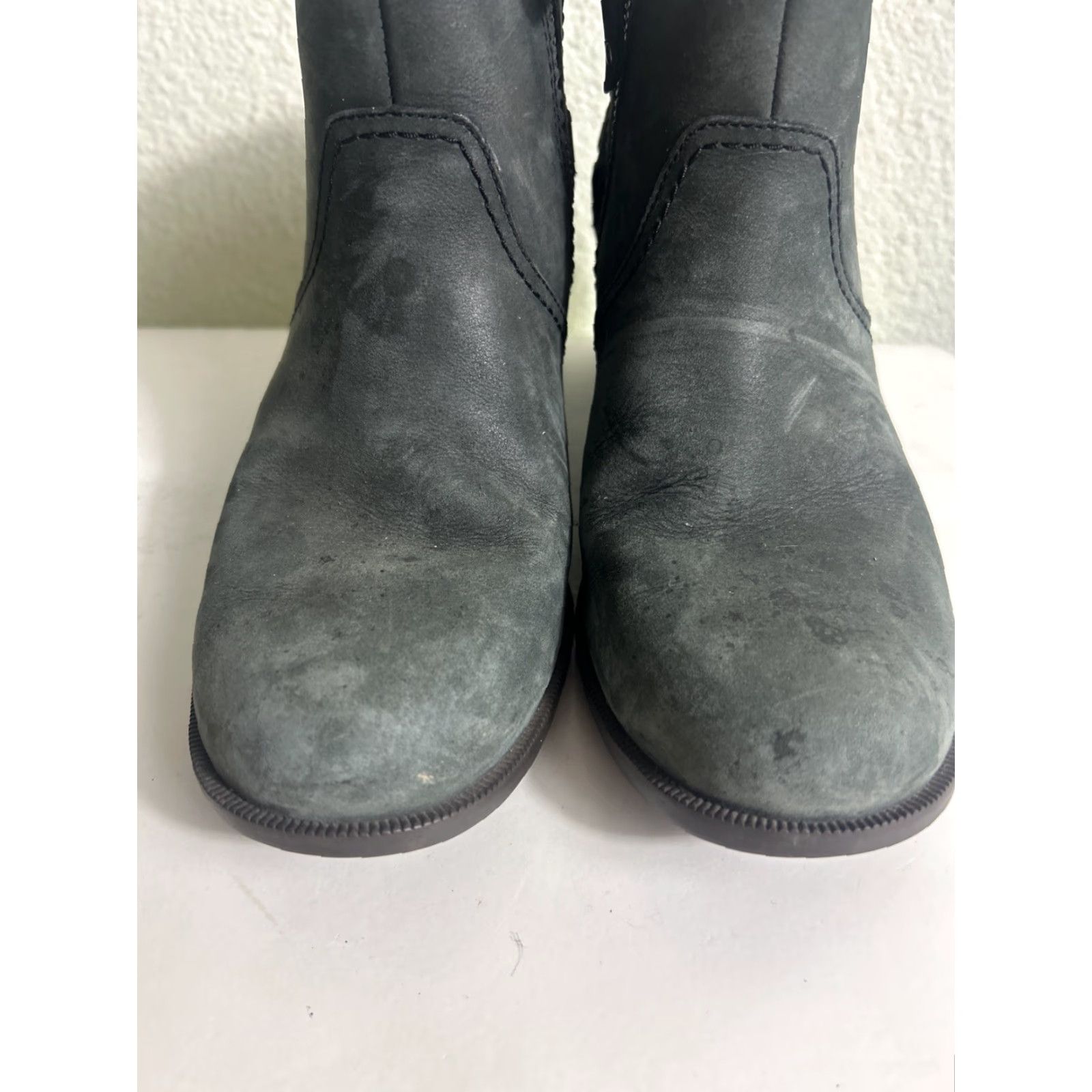 Teva Teva Bootie Women Olive Green Leather Ankle Zip Close Block Heel 8 Size Shoes Size US 8 / IT 38 - 7 Thumbnail