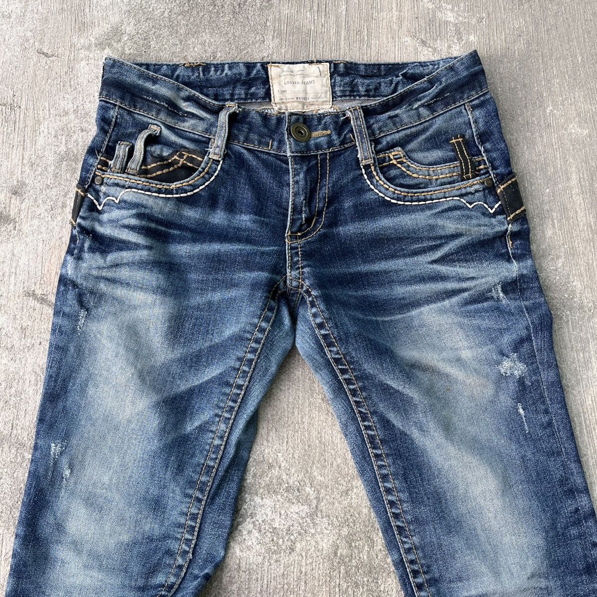 Japanese Brand Vintage Lolita Faded Flare Distressed Jeans Size US 30 / EU 46 - 6 Thumbnail