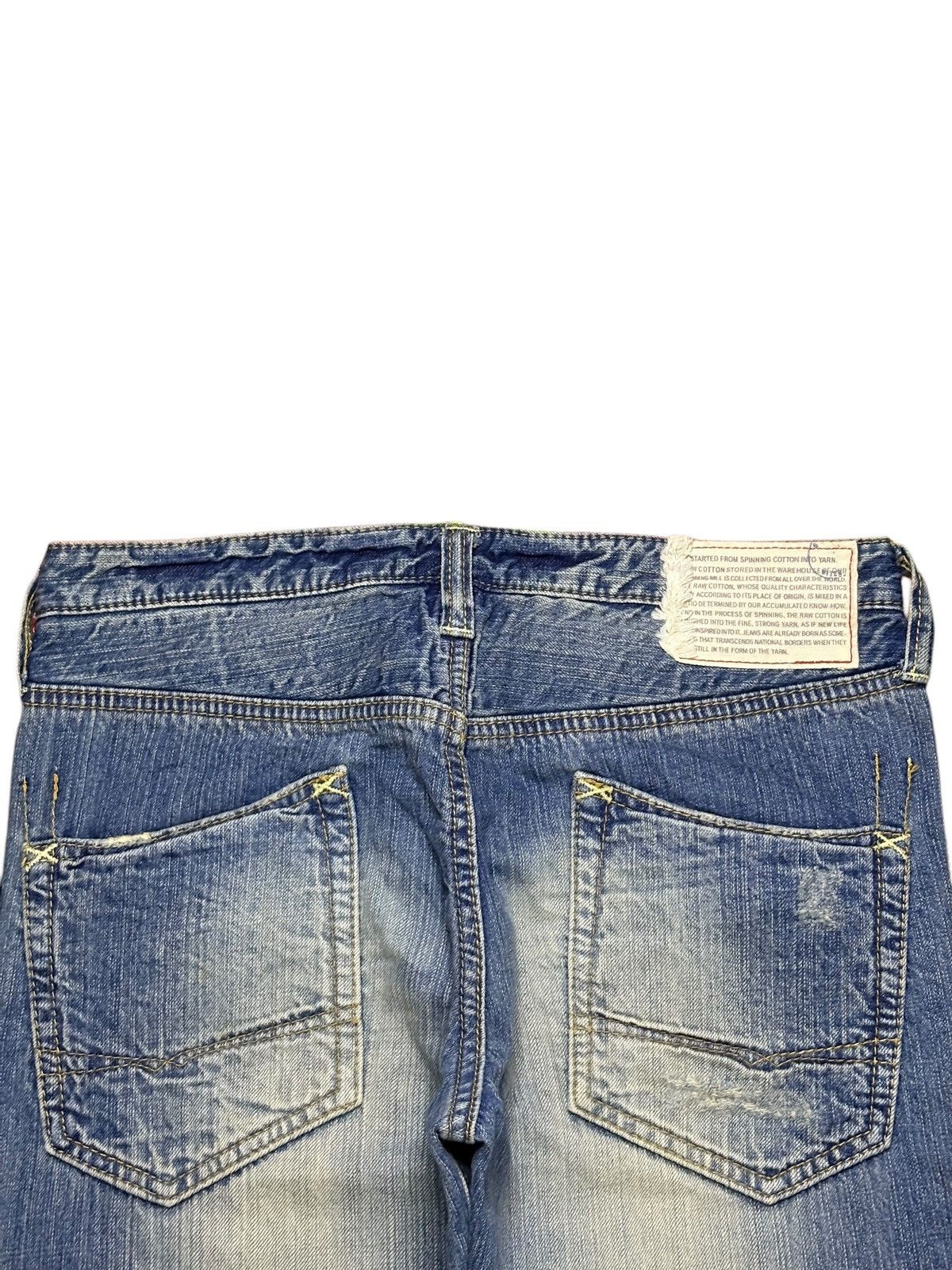 Japanese Brand Vintage Japanese Brand Rusty Mud Wash Distressed Jeans Size 31" - 8 Thumbnail