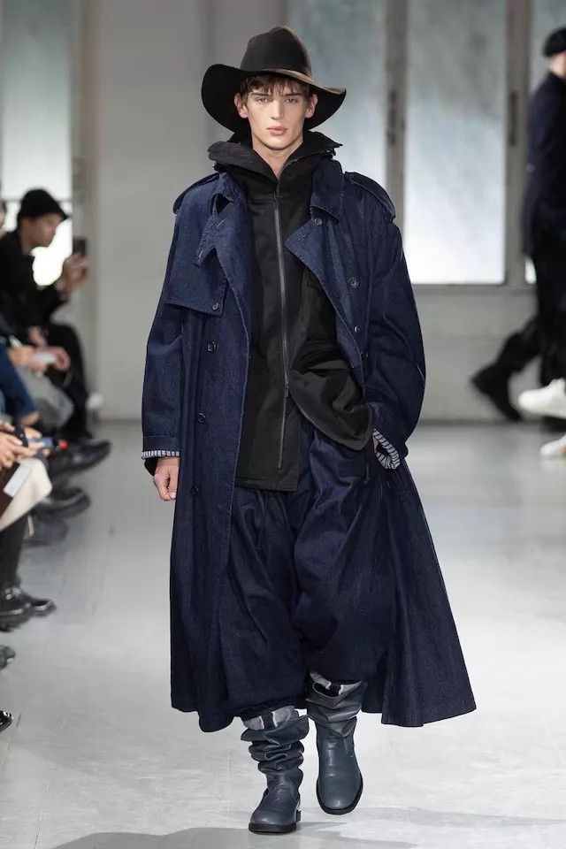 Yohji Yamamoto Yohji Yamamoto 23AW DB Asymmetric Military Trench Coat Size US L / EU 52-54 / 3 - 4 Thumbnail