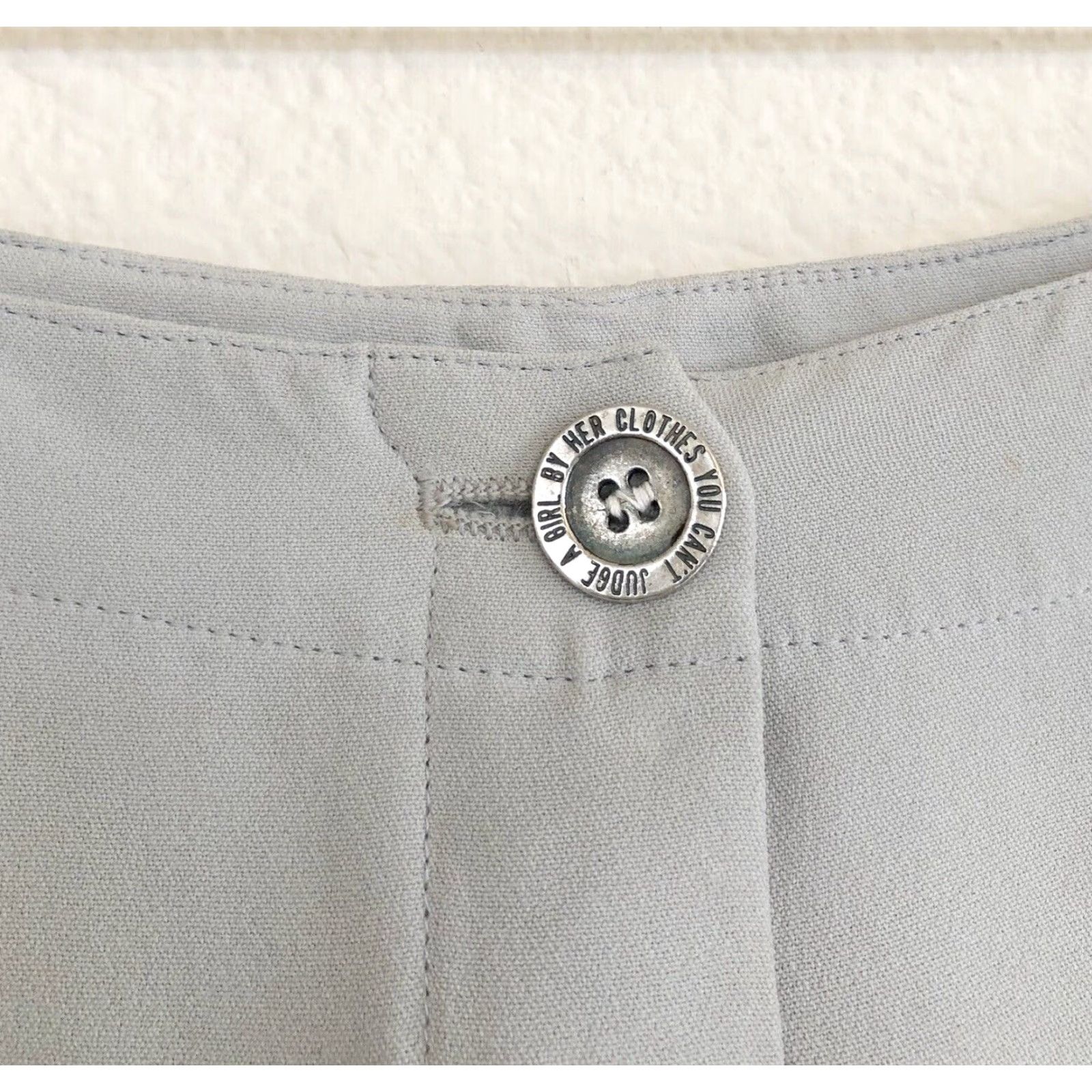 Moschino VINTAGE Moschino Cheap And Chic Tapered Pants Women 8 Gray Wool Blend Pale Gray 90s Dress Pants Size 30" / US 8 / IT 44 - 3 Thumbnail