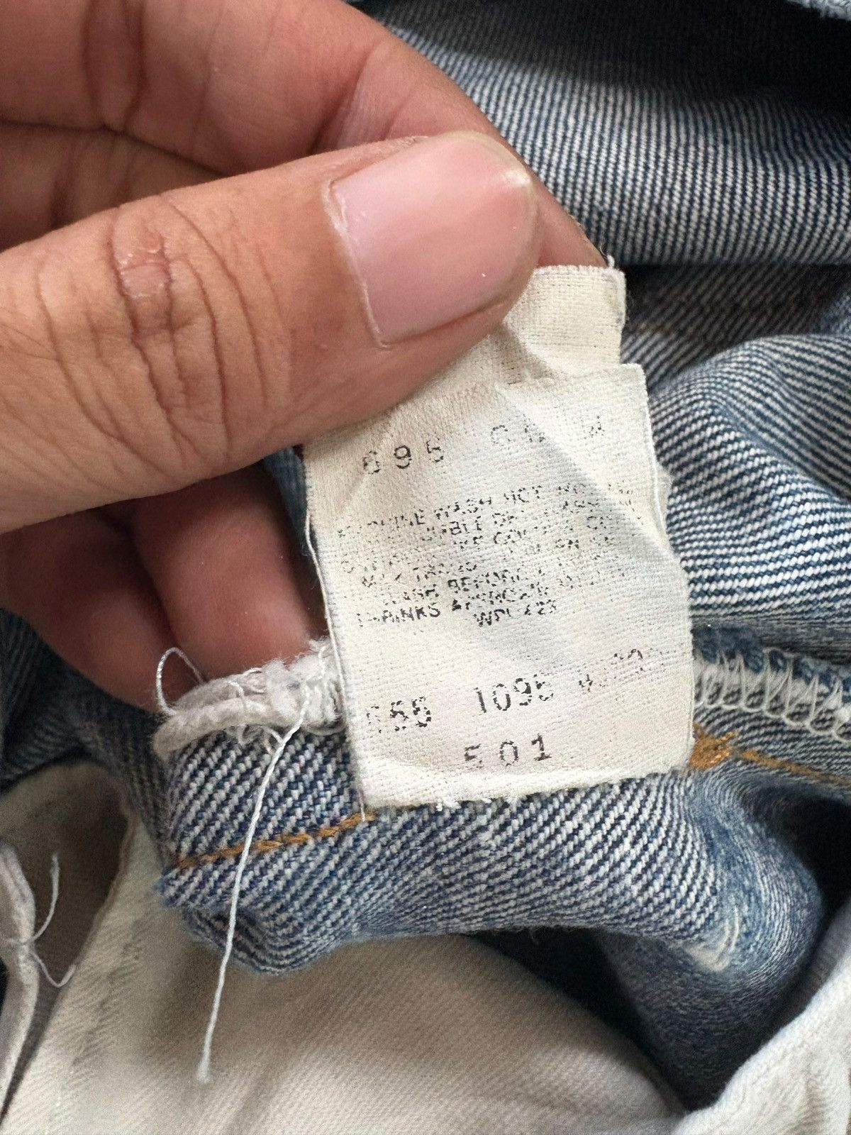 Levi's Vintage 90s Levis 501 Big E Selvedge Distress Baggy Jeans Size US 29 - 5 Thumbnail