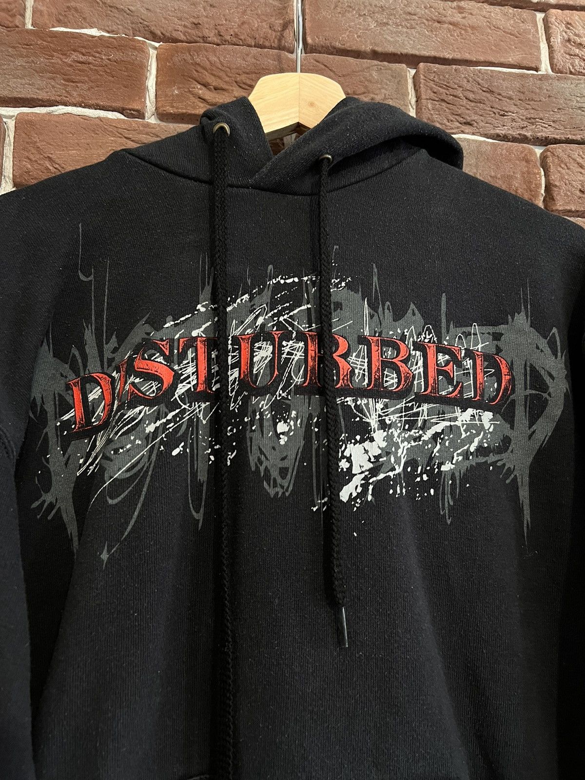Band Tees Rare 00s VINTAGE Y2K DISTURBED ASYLUM BLACK HOODIE M Black Size US M / EU 48-50 / 2 - 3 Thumbnail