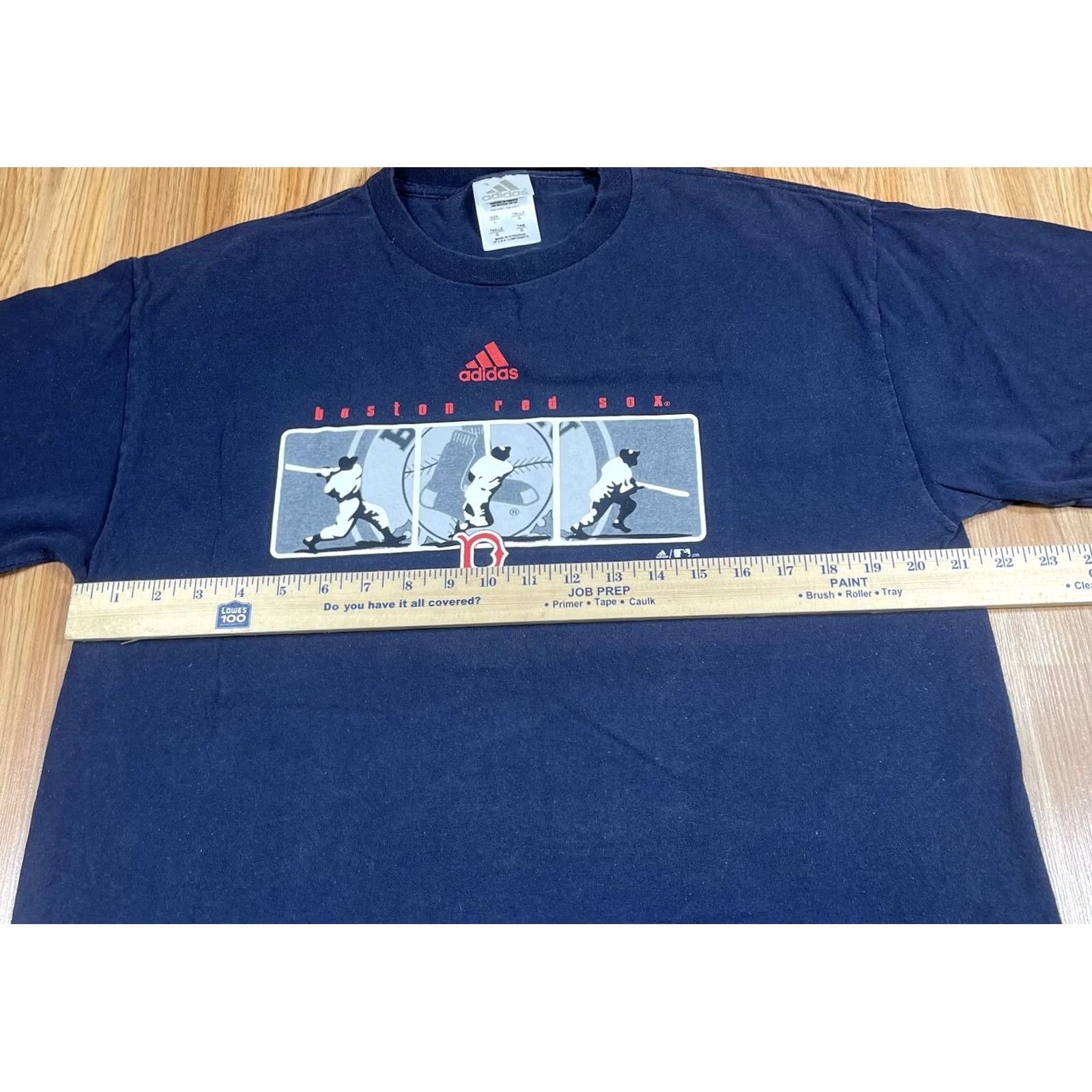 Adidas Adidas T-Shirt Mens L Large Blue CrewNeck Short Sleeve Boston Red Sox Graphics Size US L / EU 52-54 / 3 - 5 Thumbnail