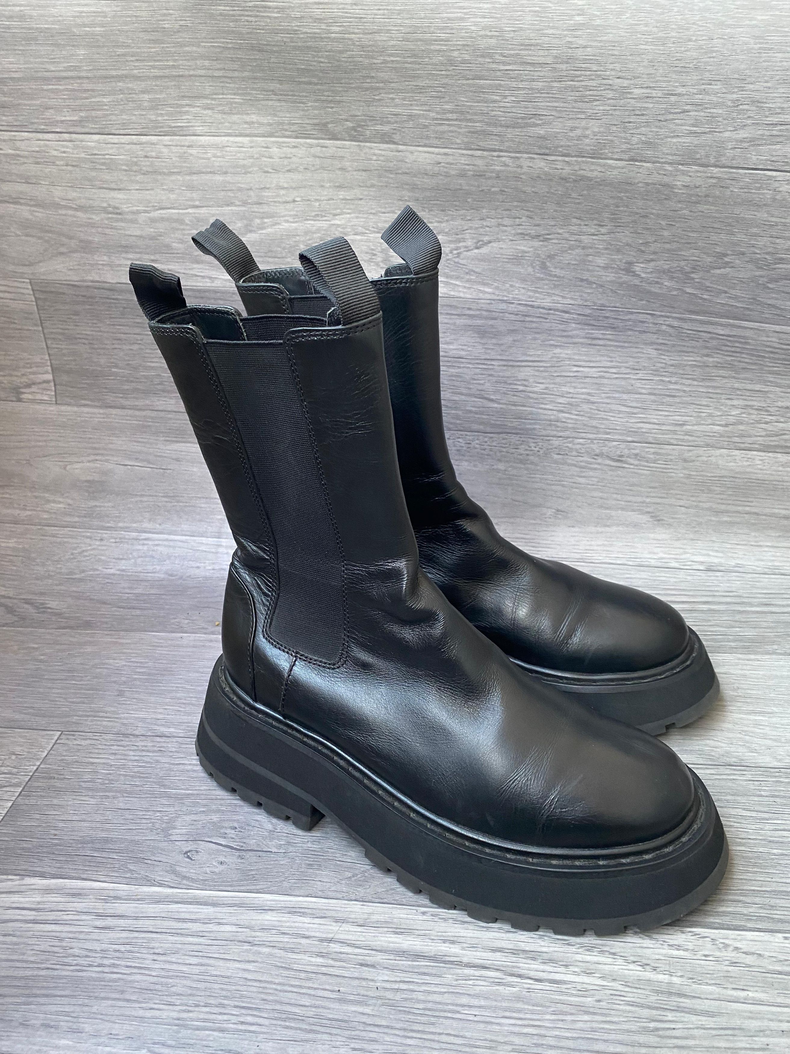 Marsell Marsell Zuccone Chelsea Black Leather Boots Sz 36 Size US 8 / IT 38 - 4 Thumbnail