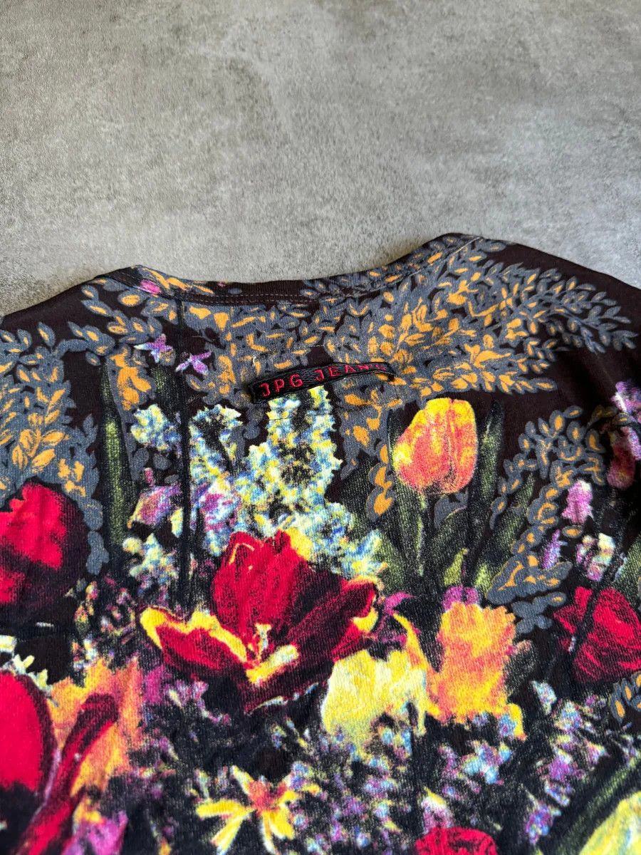 Designer × Jean Paul Gaultier × Vintage SS2004 Jean Paul Gaultier Flower Distinct Italian Dress Size S / US 4 / IT 40 - 8 Thumbnail