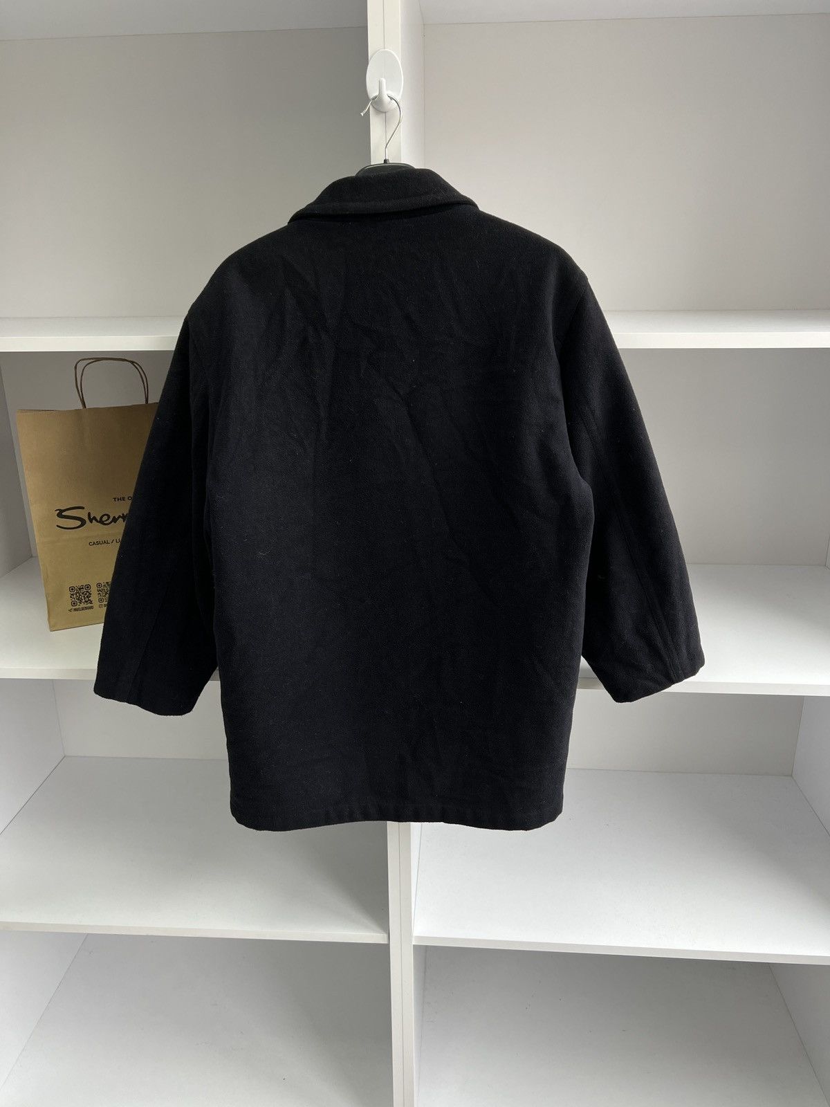 Lacoste × Vintage Lacoste Vintage Wool Bomber Jacket Lined Dark Navy Size US M / EU 48-50 / 2 - 13 Thumbnail
