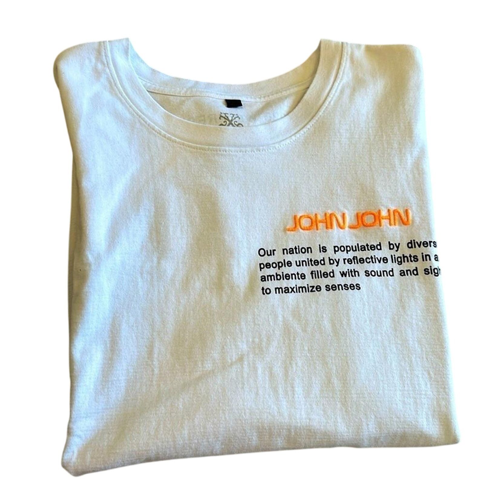 Designer JOHN JOHN Box Fit Graphic Tee - Stylish Casual Wear Size US L / EU 52-54 / 3 - 1 Thumbnail