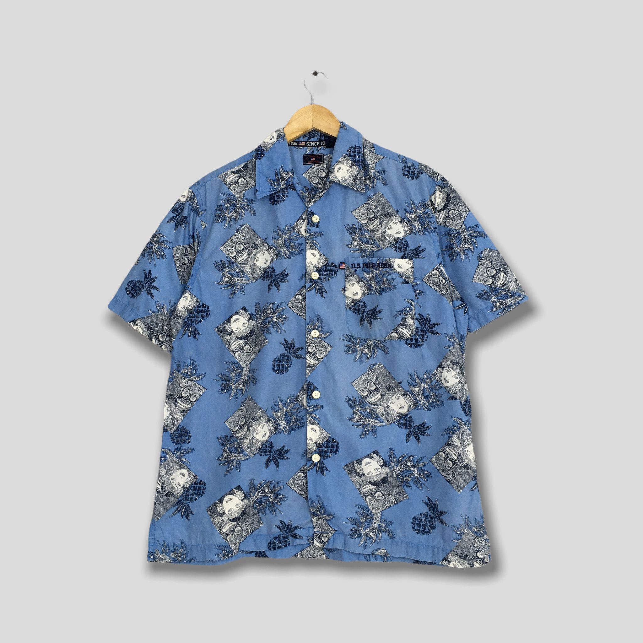U.S. Polo Assn. Vintage Us Polo Floral Hawaiian Shirt Medium Size US M / EU 48-50 / 2 - 1 Thumbnail