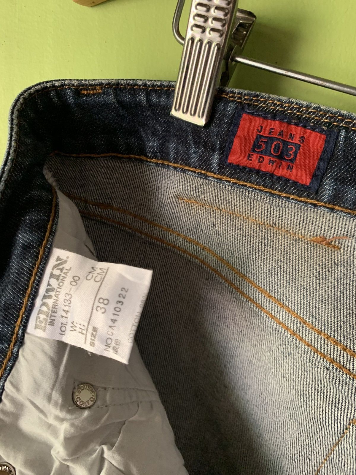 Edwin Y2K 503 Edwin straight cut 13oz denim jeans Size US 37 - 7 Thumbnail