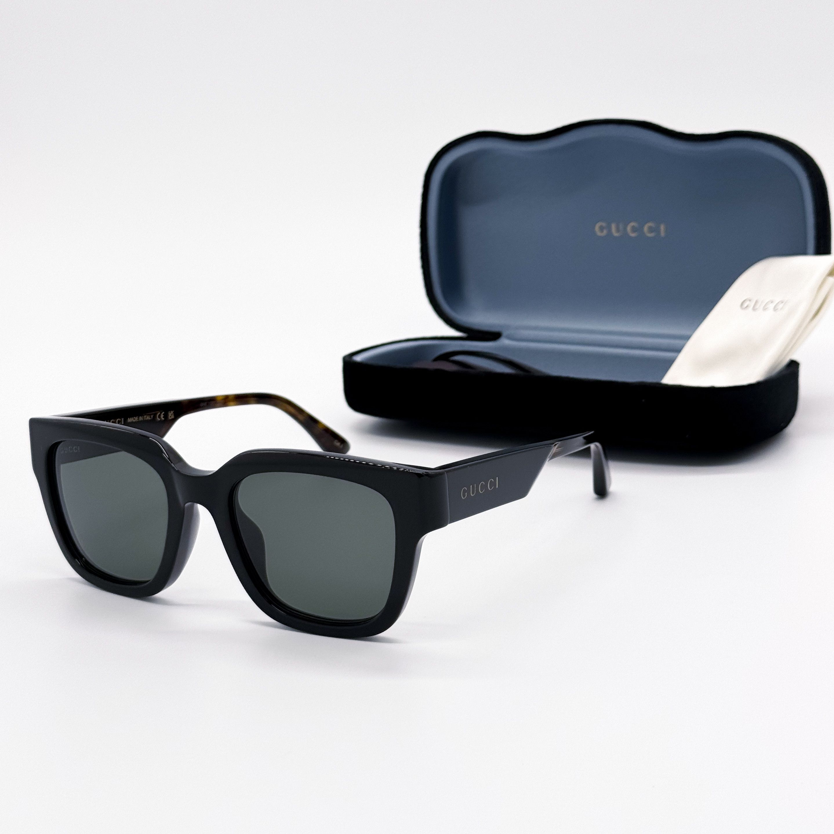 Gucci NEW GUCCI GG1670SK 001 UNISEX BLACK HAVANA GREY SUNGLASSES Size ONE SIZE - 3 Thumbnail