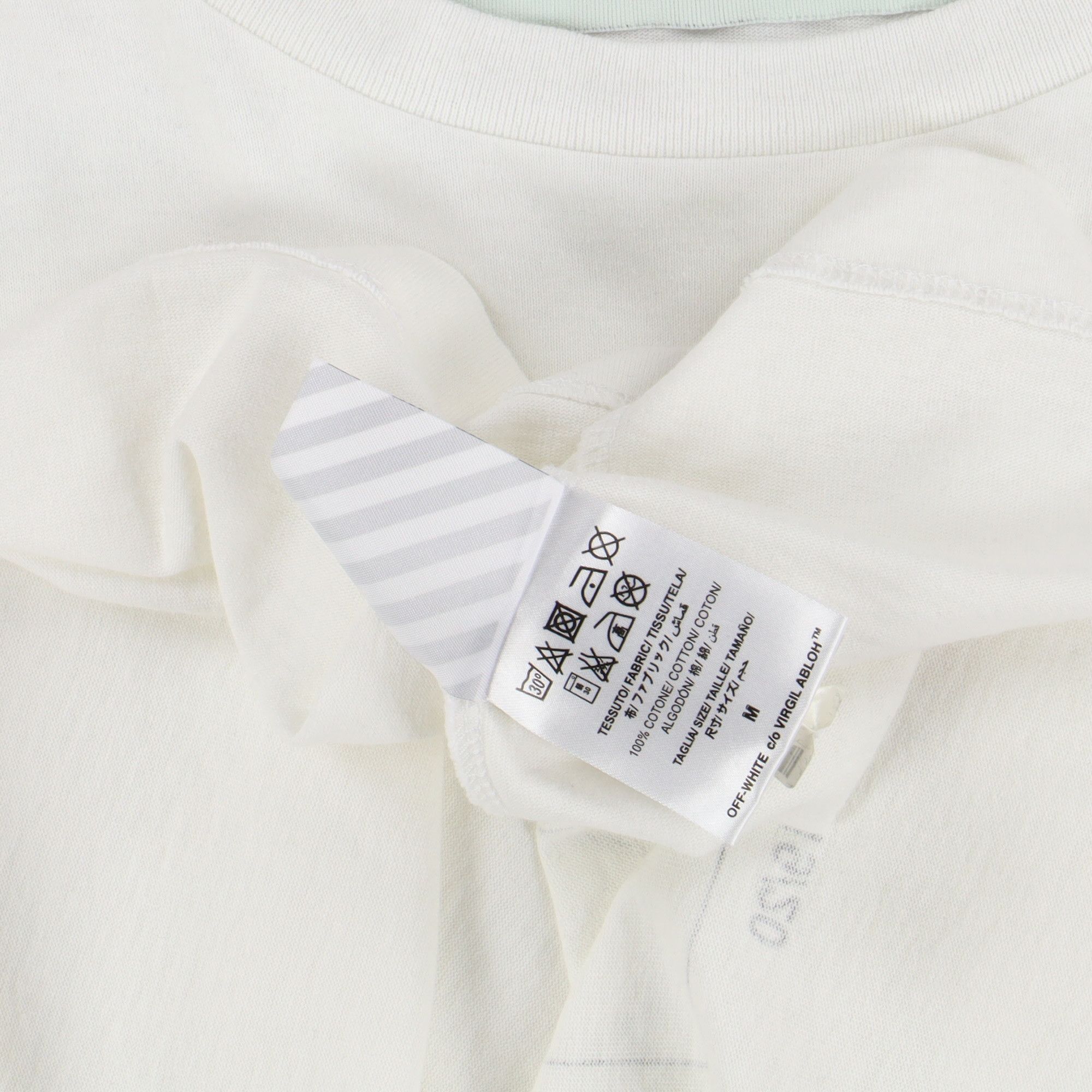 Off-White White Unfinished Reflective Arrows Oversized LS T-Shirt Size M / US 6-8 / IT 42-44 - 10 Thumbnail