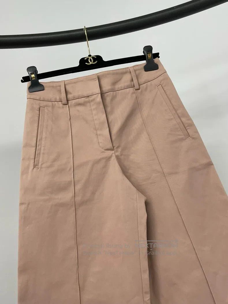 Hermes Hermes Nude pink cropped pants Size 42" / US 20 - 3 Thumbnail