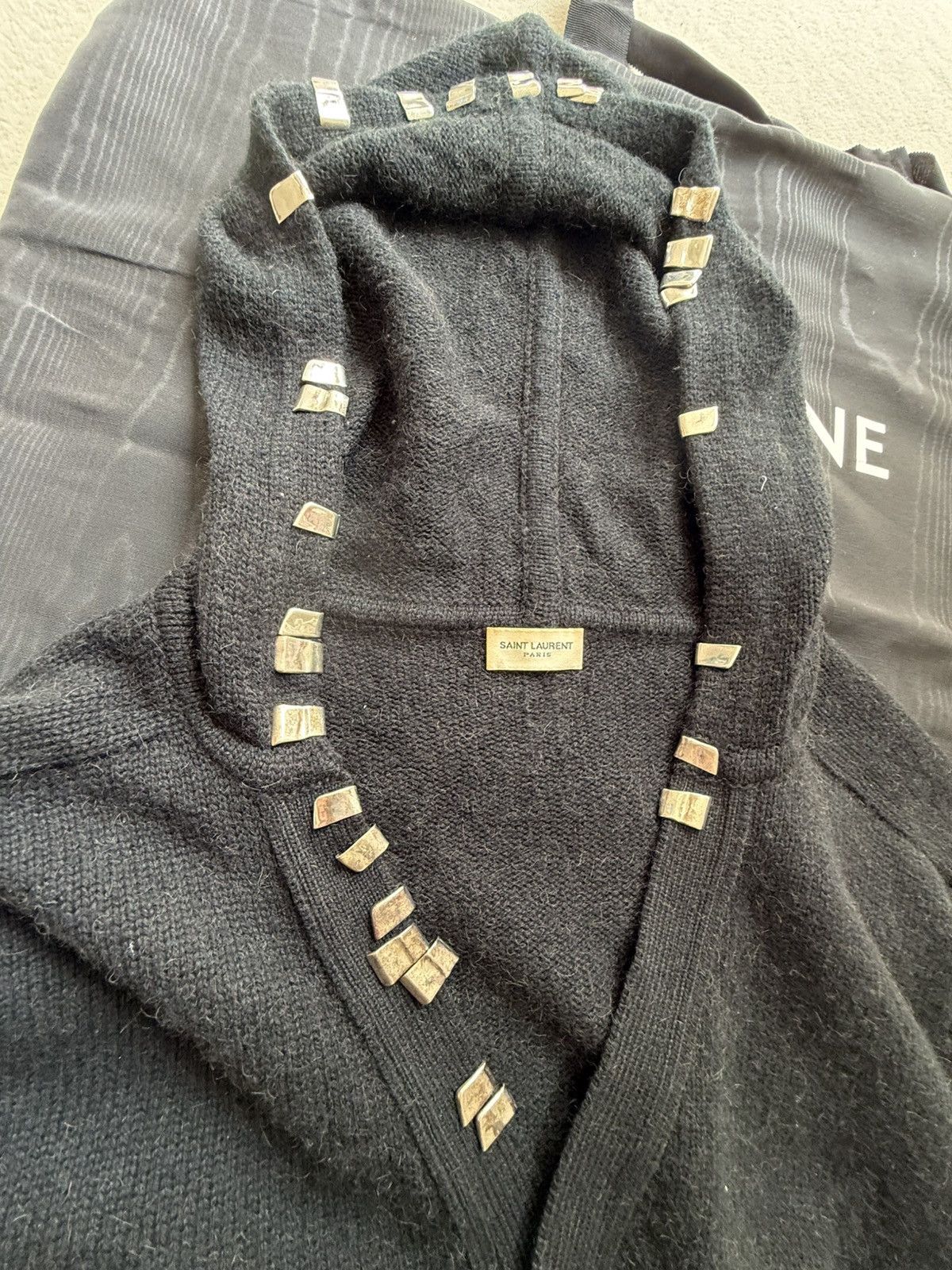 Saint Laurent Paris FW13 Saint Laurent hoodie cardigan lighter clips Hedi grail Size US S / EU 44-46 / 1 - 21 Thumbnail