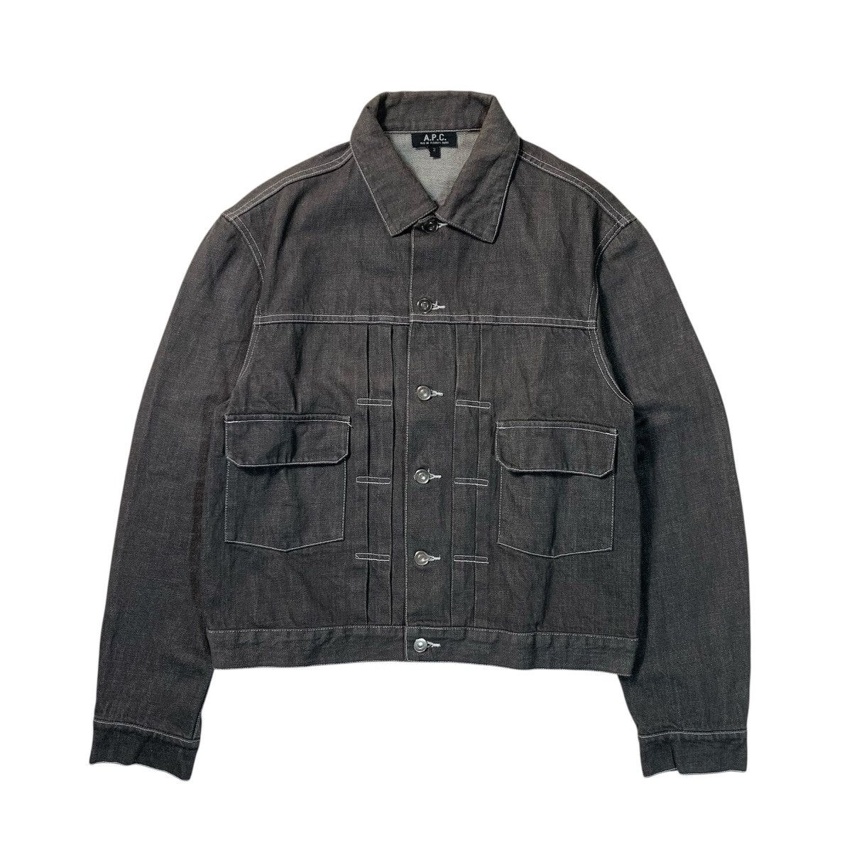 A.P.C. Jacket A.P.C Hiver 1997 Archive Black Denim Japan