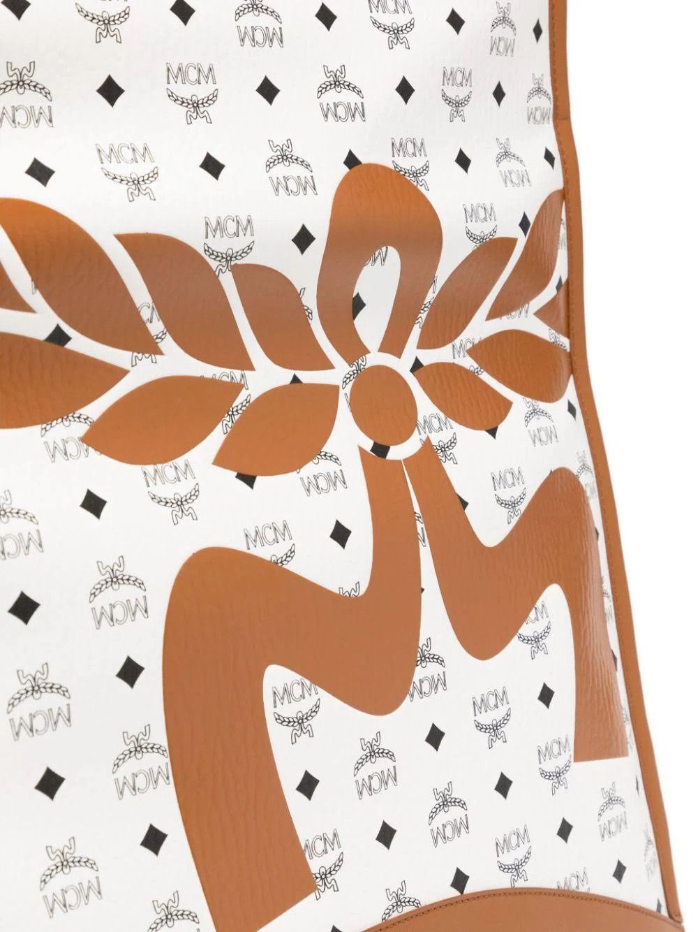 MCM o1mt1gz1224 Size: OS / Tote XLarge Bag in White/Brown Size ONE SIZE - 4 Thumbnail