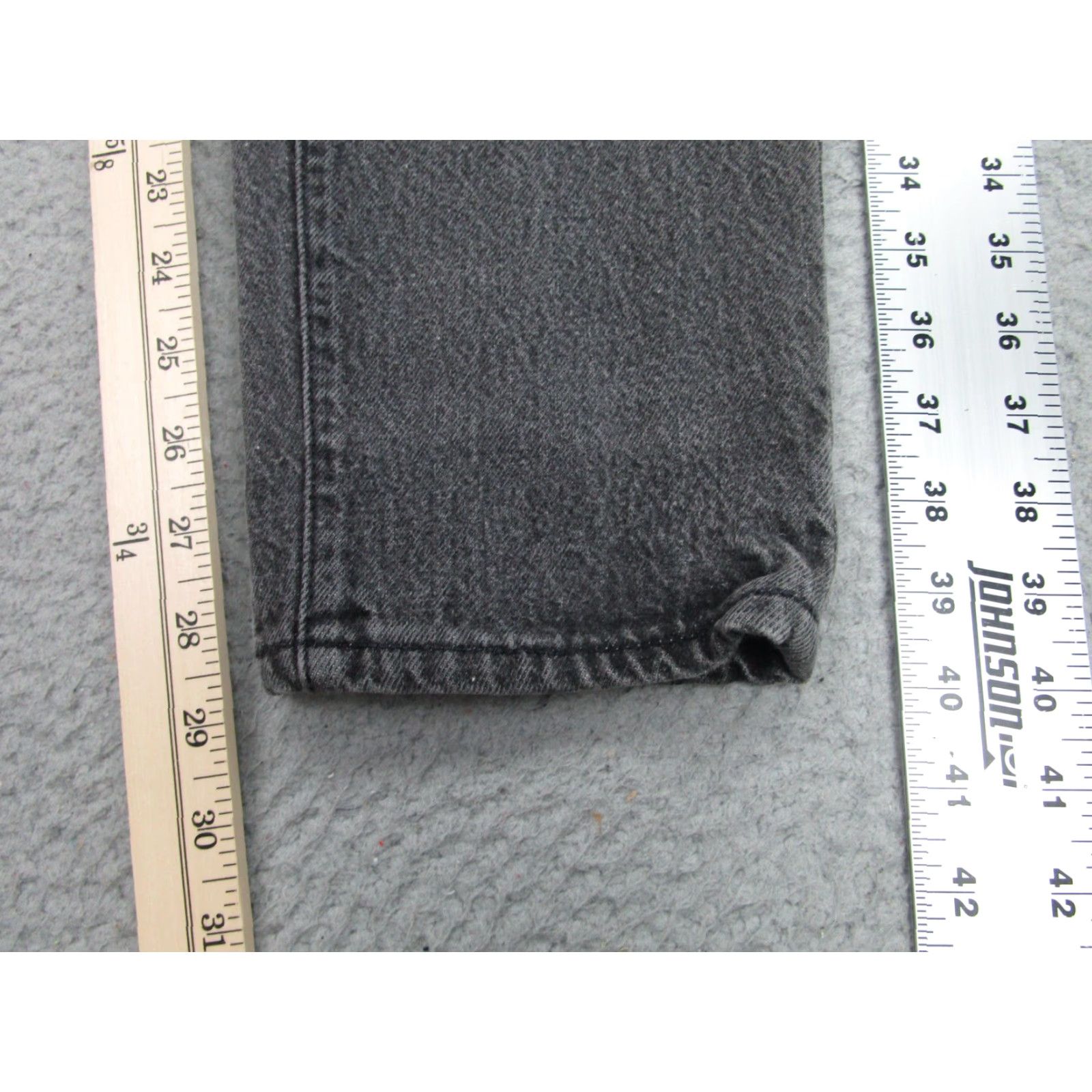 Levi's VINTAGE Levi's 544 Jeans Womens 11 Gray High Rise Tapered Denim Made in USA 90s Mens/Womens? Size 32" / US 10 / IT 46 - 2 Thumbnail