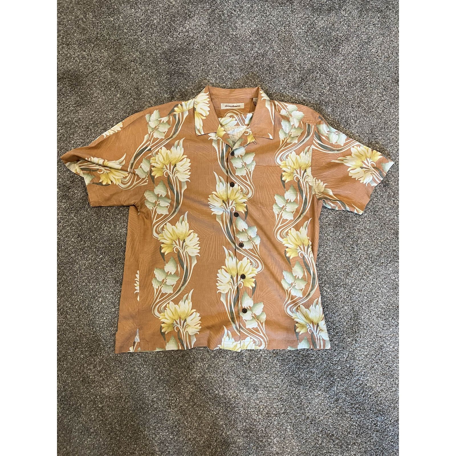 Tommy Bahama Tommy Bahama Men's Silk Hawaiian Shirt L Size US L / EU 52-54 / 3 - 1 Thumbnail