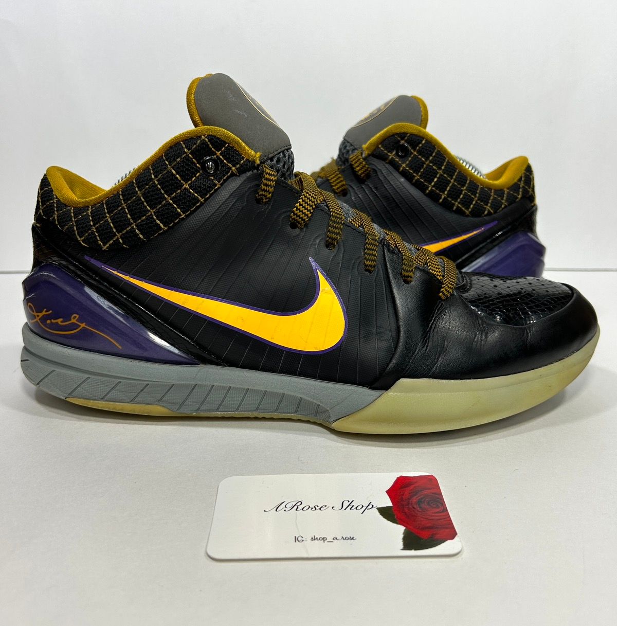Pre-owned Kobe Mentality X Nike Kobe 4 Protro ‘carpe Diem' (av6339 001) Shoes Size: 10 In Black