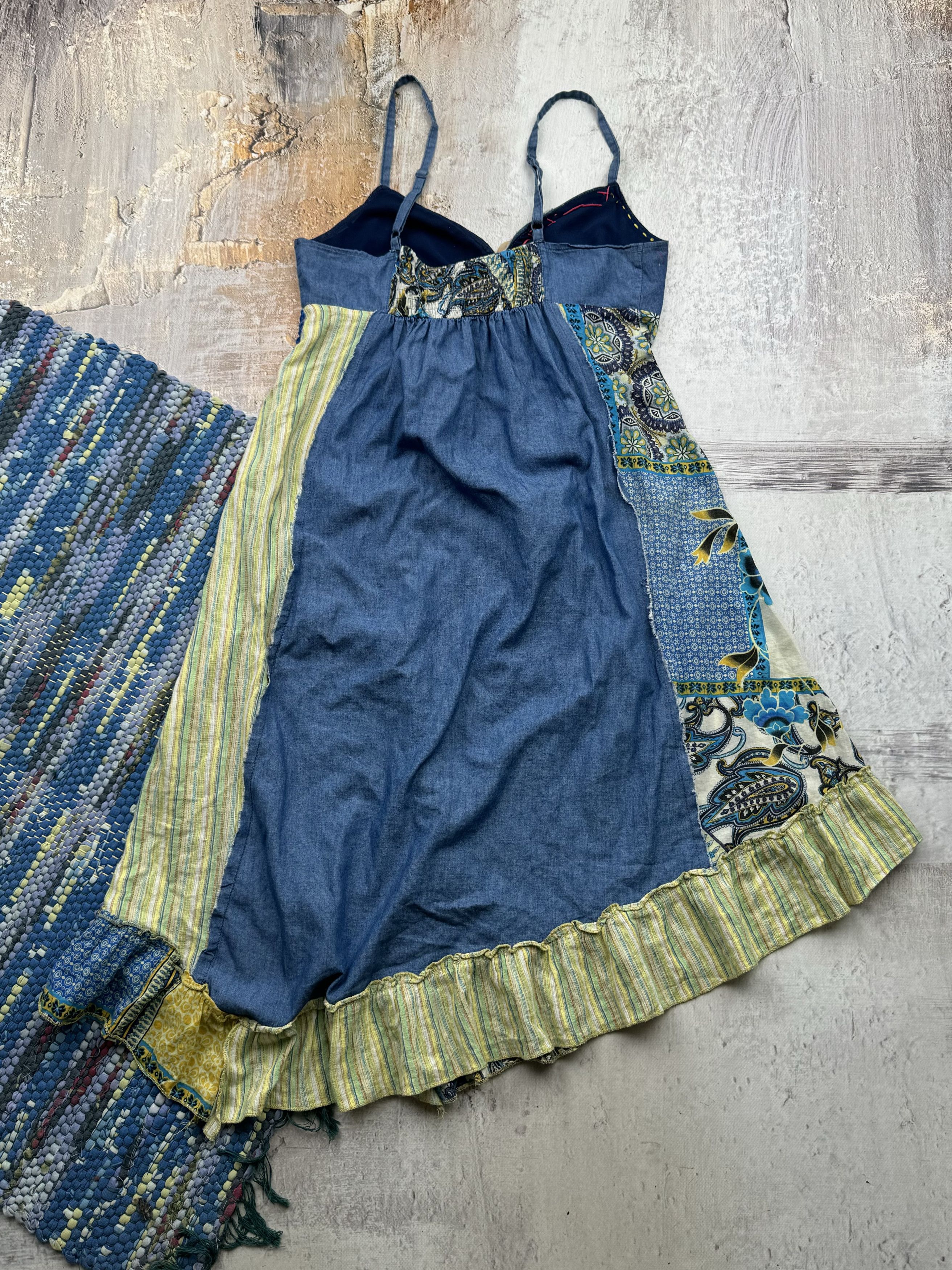 Japanese Brand Vintage Asymmetry Flared Dress A273(22) Size M / US 6-8 / IT 42-44 - 5 Thumbnail