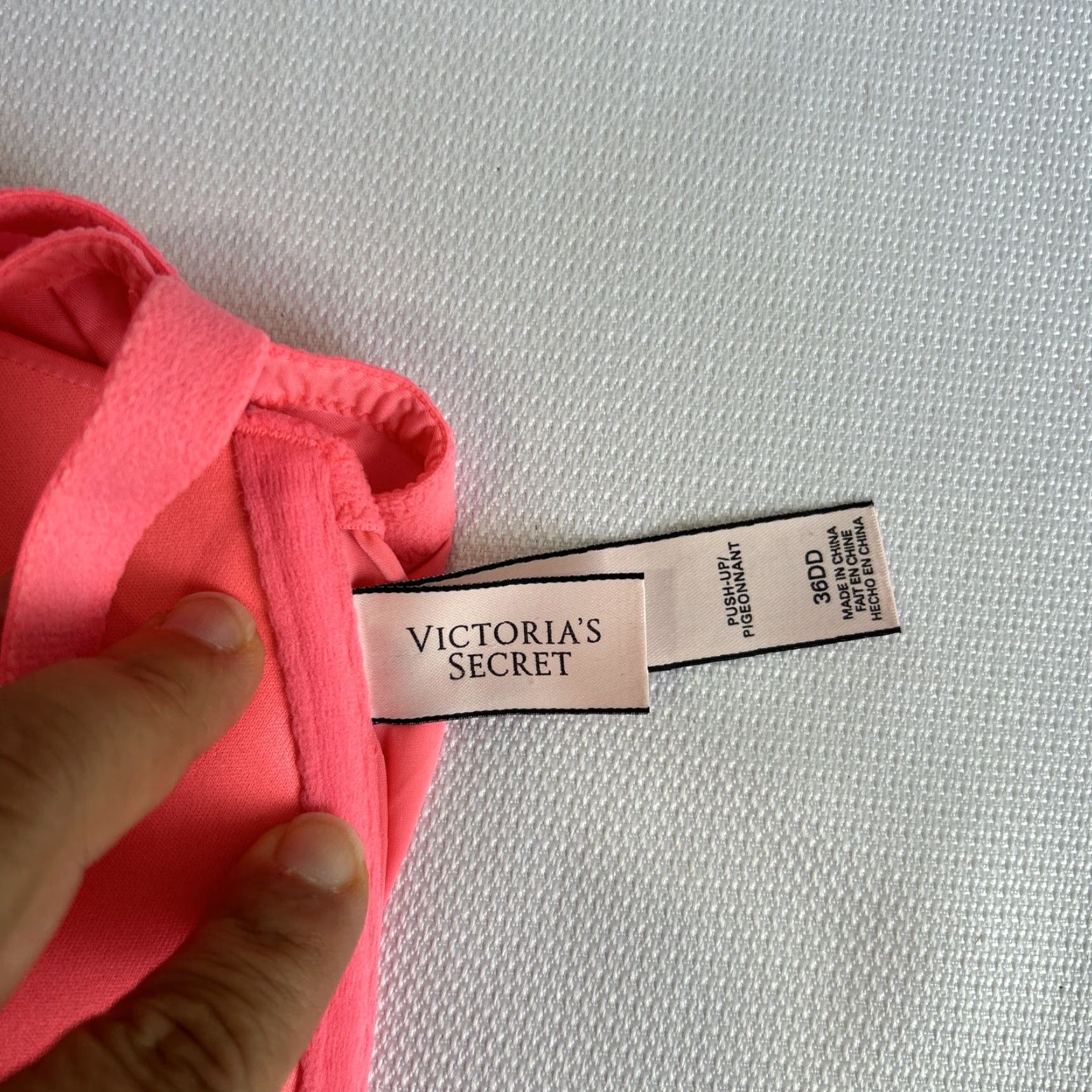 Victoria's Secret Victoria's Secret Bra 36DD Pink Racerback T-Shirt Front Close Womens Underwired DD Lace Size ONE SIZE - 5 Thumbnail