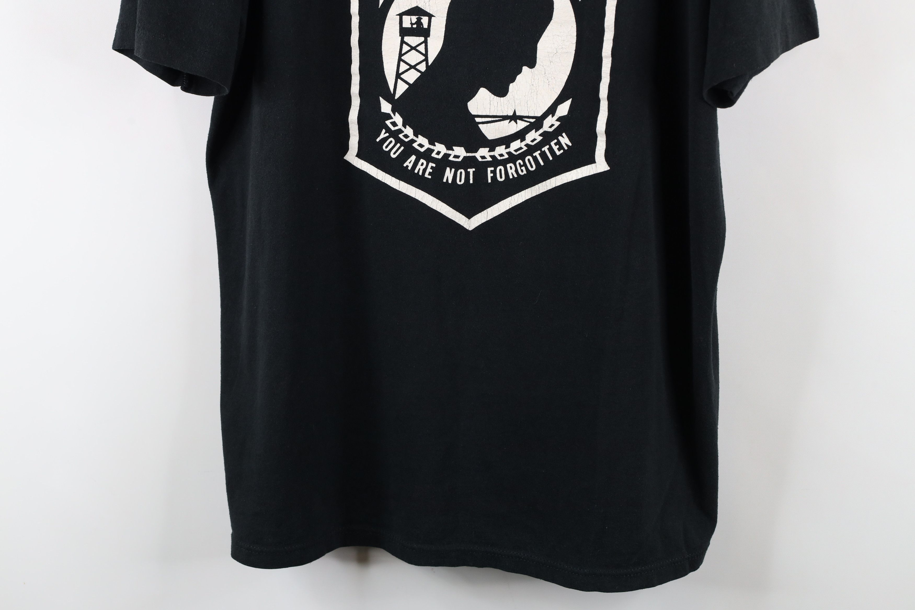 Vintage Vintage 90s POW MIA Ohio Short Sleeve T-Shirt Black USA Size US XXL / EU 58 / 5 - 3 Thumbnail