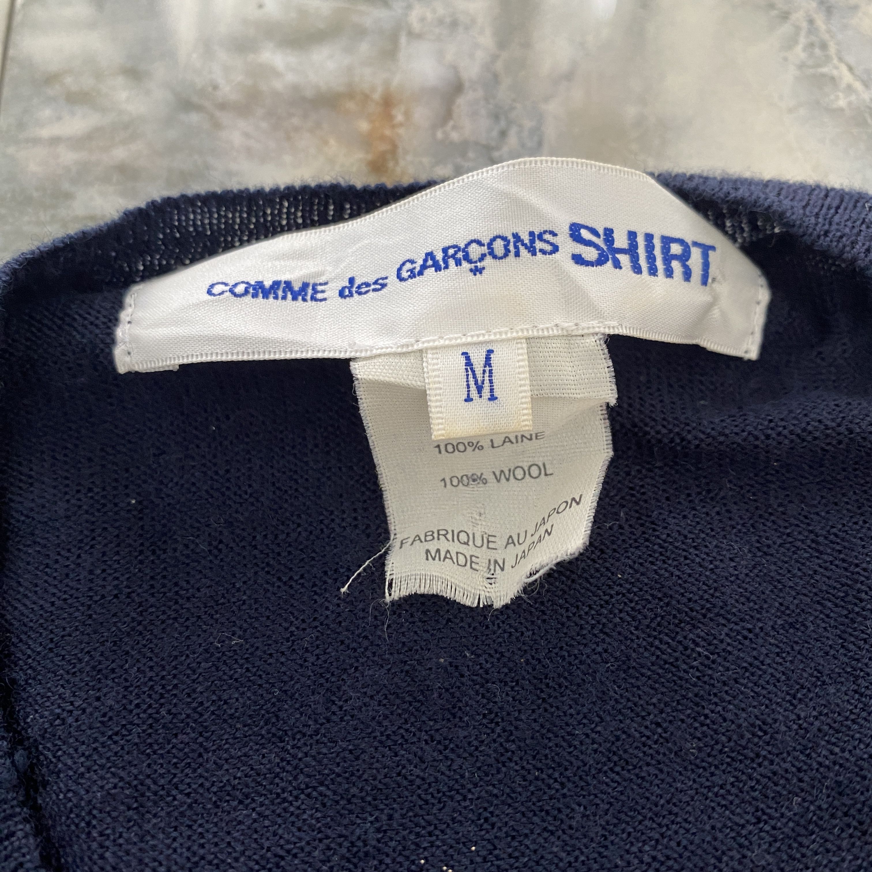 Comme des Garcons SHIRT Comme des Garcons Shirt V Wool Sweaters Size US M / EU 48-50 / 2 - 4 Thumbnail