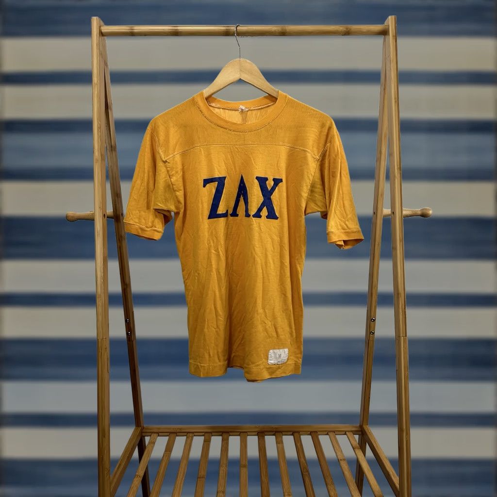 Vintage VTG 70s Sorority Greek Life Theresa Paper Thin Football Jersey T-Shirt M USA Size US M / EU 48-50 / 2 - 1 Thumbnail