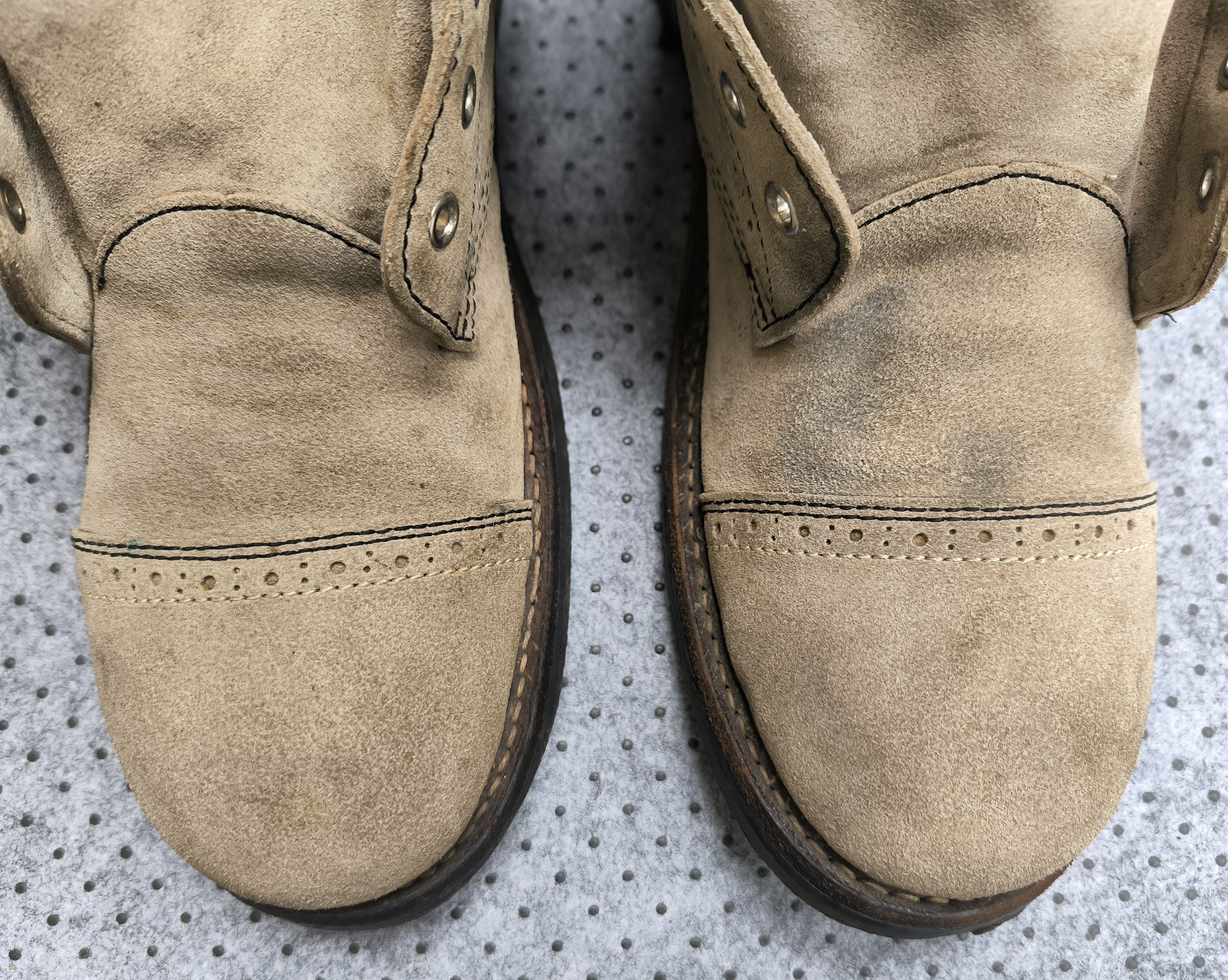 Japanese Brand THE CRIMIE brogue ankle suede boot Size US 10 / EU 43 - 5 Thumbnail