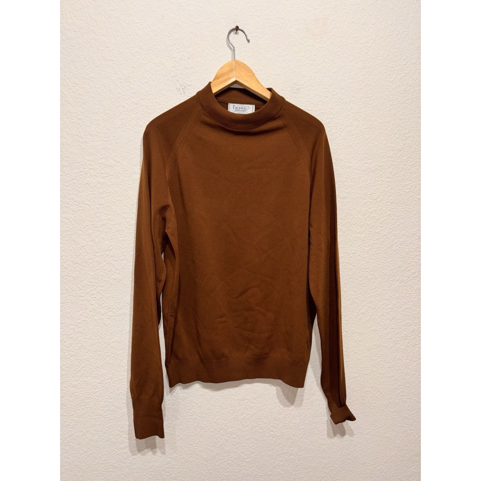 Other Vintage Thane Ban Lon Sweater Brown HTF Large Size US L / EU 52-54 / 3 - 1 Thumbnail