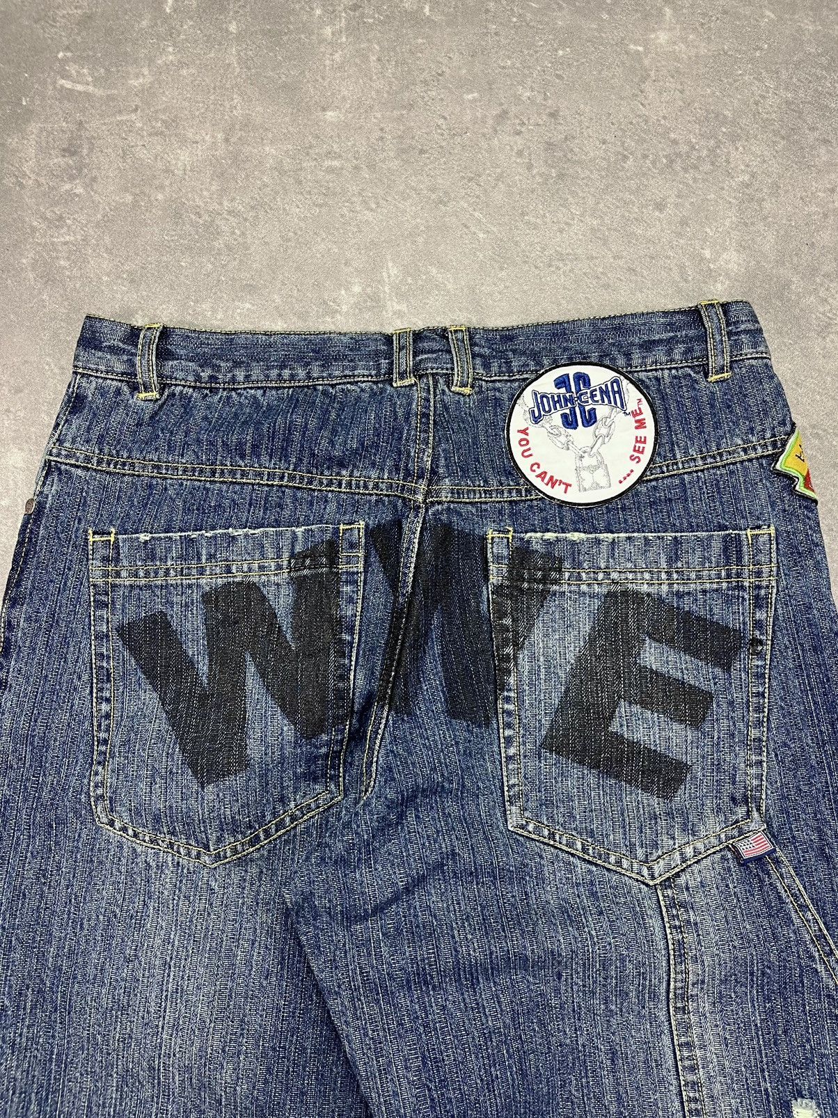 WWE DSWT WWE x OriginalMarines Printed Baggy Denim Jeans 164 30 Size US 30 / EU 46 - 12 Thumbnail