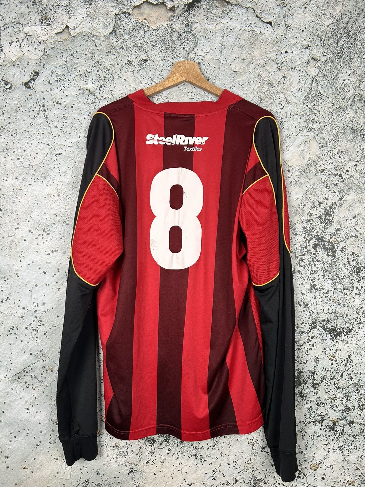 Vintage Vintage Soccer Jersey Football Longsleeve Striped Rare Size US L / EU 52-54 / 3 - 4 Thumbnail
