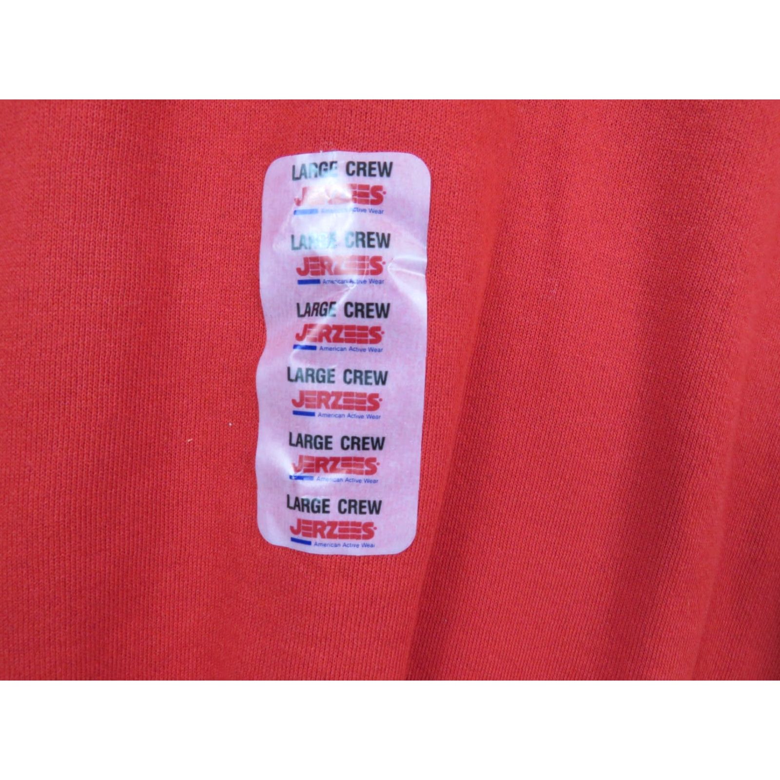 Jerzees VINTAGE Jerzees Sweatshirt Mens L Red Crew Neck Long Sleeve Made in USA New With Tags Size US L / EU 52-54 / 3 - 4 Thumbnail