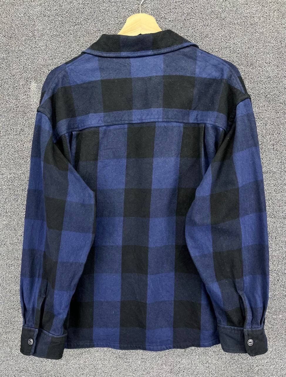 Flannel × Japanese Brand × SHIPS Vintage Ships Shadow Plaid Shirts Button Up Flannnel Size US M / EU 48-50 / 2 - 9 Thumbnail