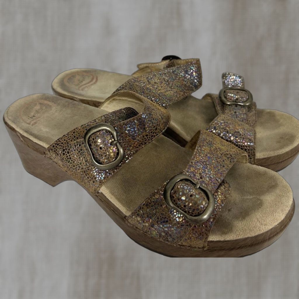 Dansko Dansko Sophie Iridescent Double Strap Clog Slide Sandals Sz 41 US Size 10.5-11 Size US 10.5 / IT 40.5 - 1 Thumbnail