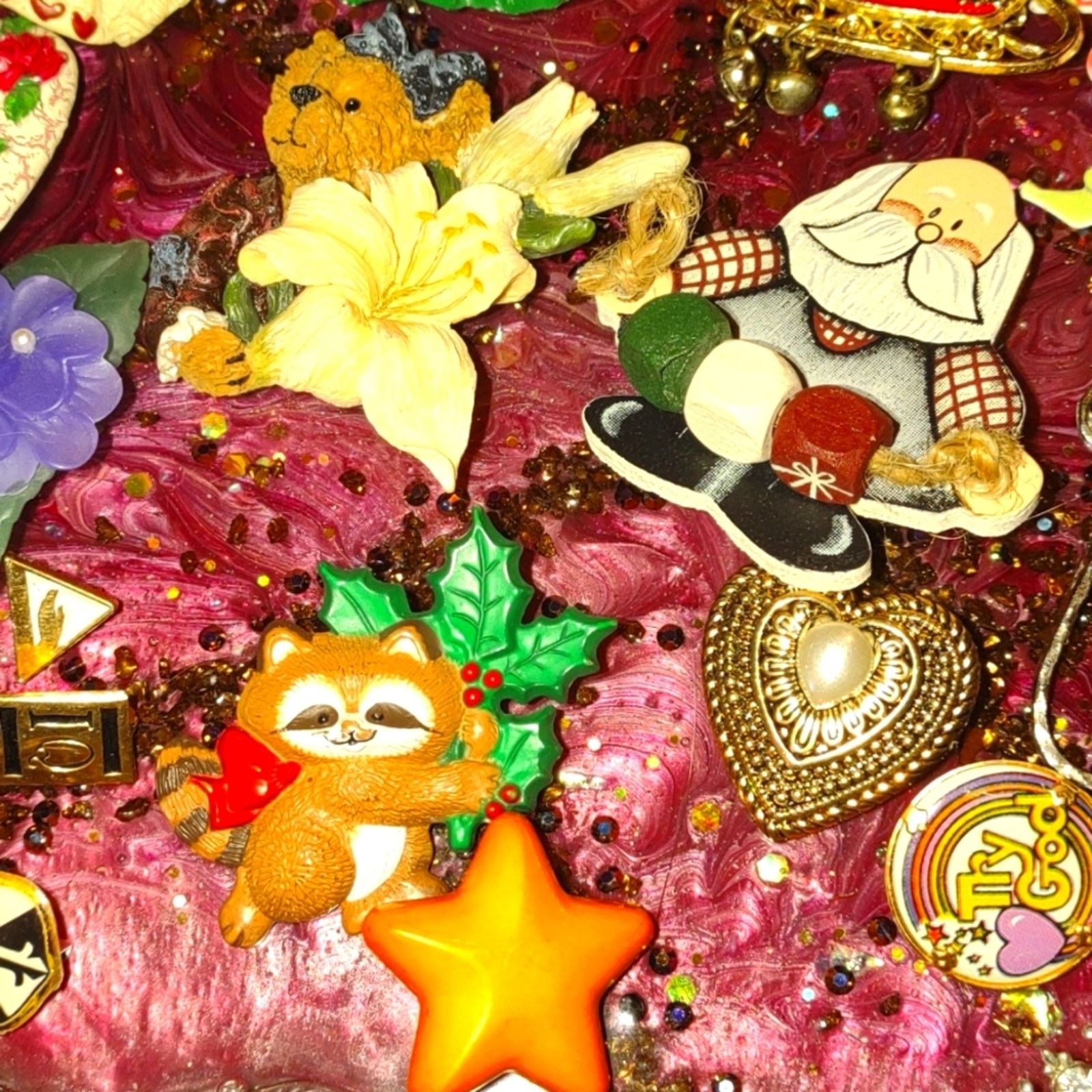 Vintage Huge vintage lot of 30 pins / brooches really cute! Size ONE SIZE - 5 Thumbnail