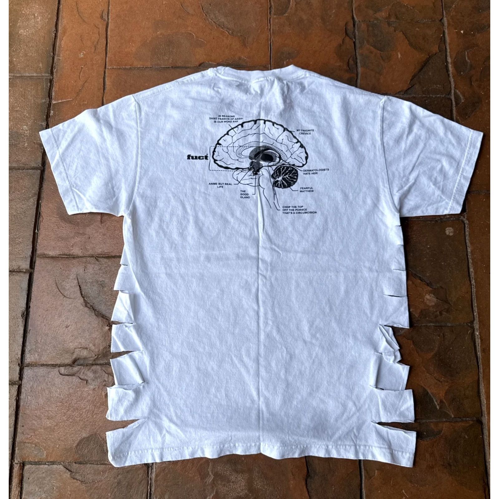 FUCT FUCT Mind Brain Distressed T-Shirt Size L / US 10 / IT 46 - 3 Thumbnail
