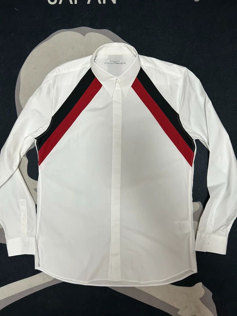 Givenchy Givenchy Shirt with Classic Striped Patchwork Size US XXL / EU 58 / 5 - 1 Thumbnail