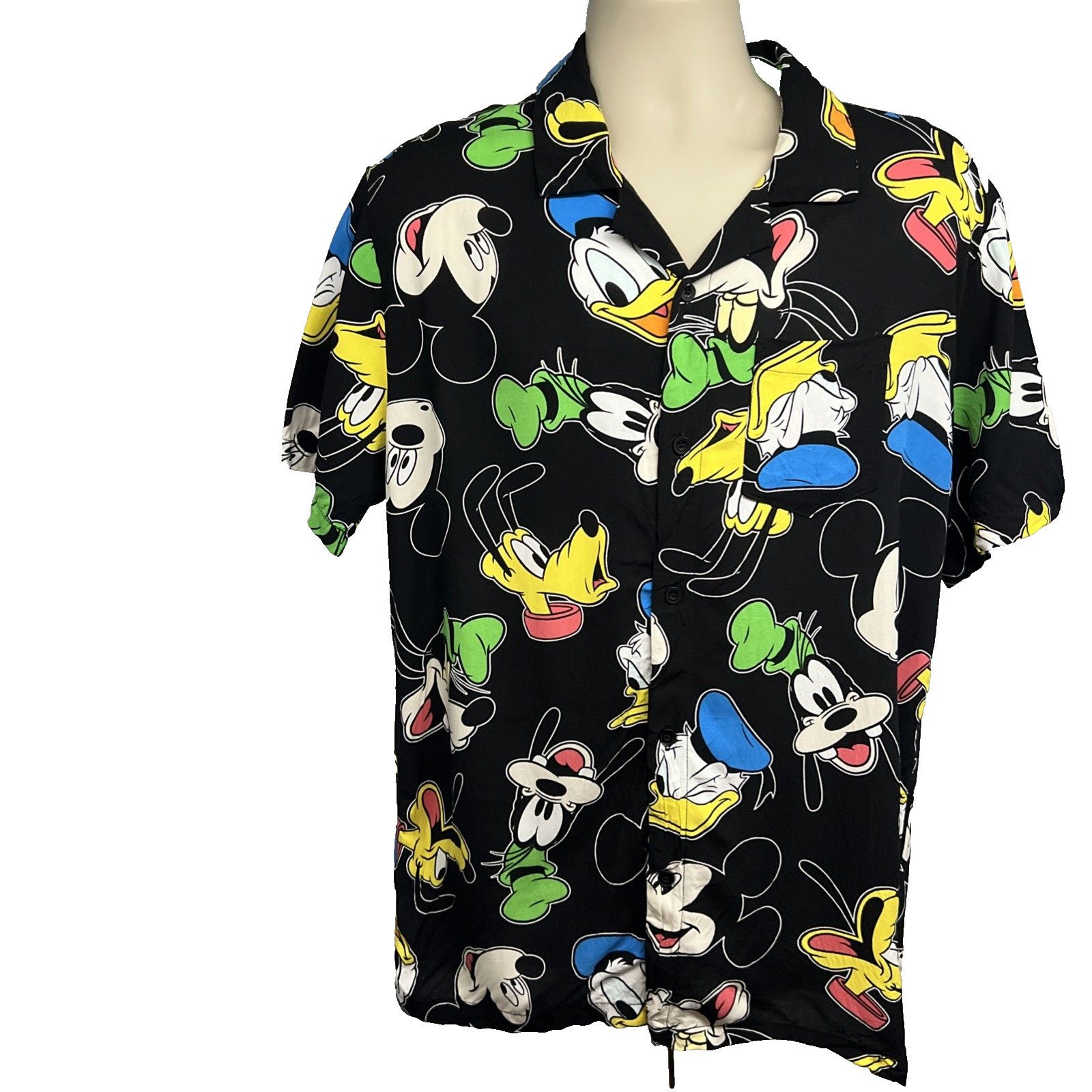 Disney Disney Mickey And Friends Button Up Shirt Mens Large Pocket Size US L / EU 52-54 / 3 - 3 Thumbnail