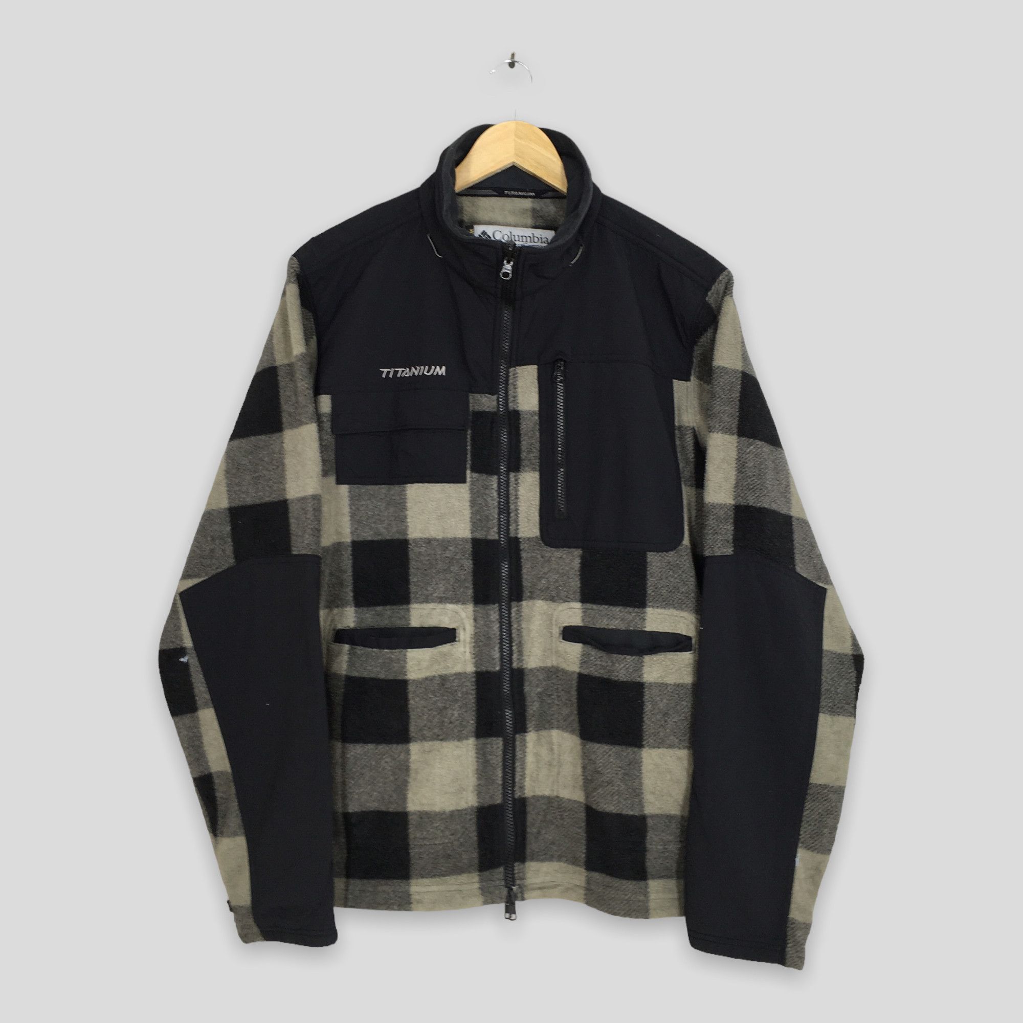 Columbia Vintage Columbia Sportswear Checkered Fleece Sweater Large Size US L / EU 52-54 / 3 - 1 Thumbnail