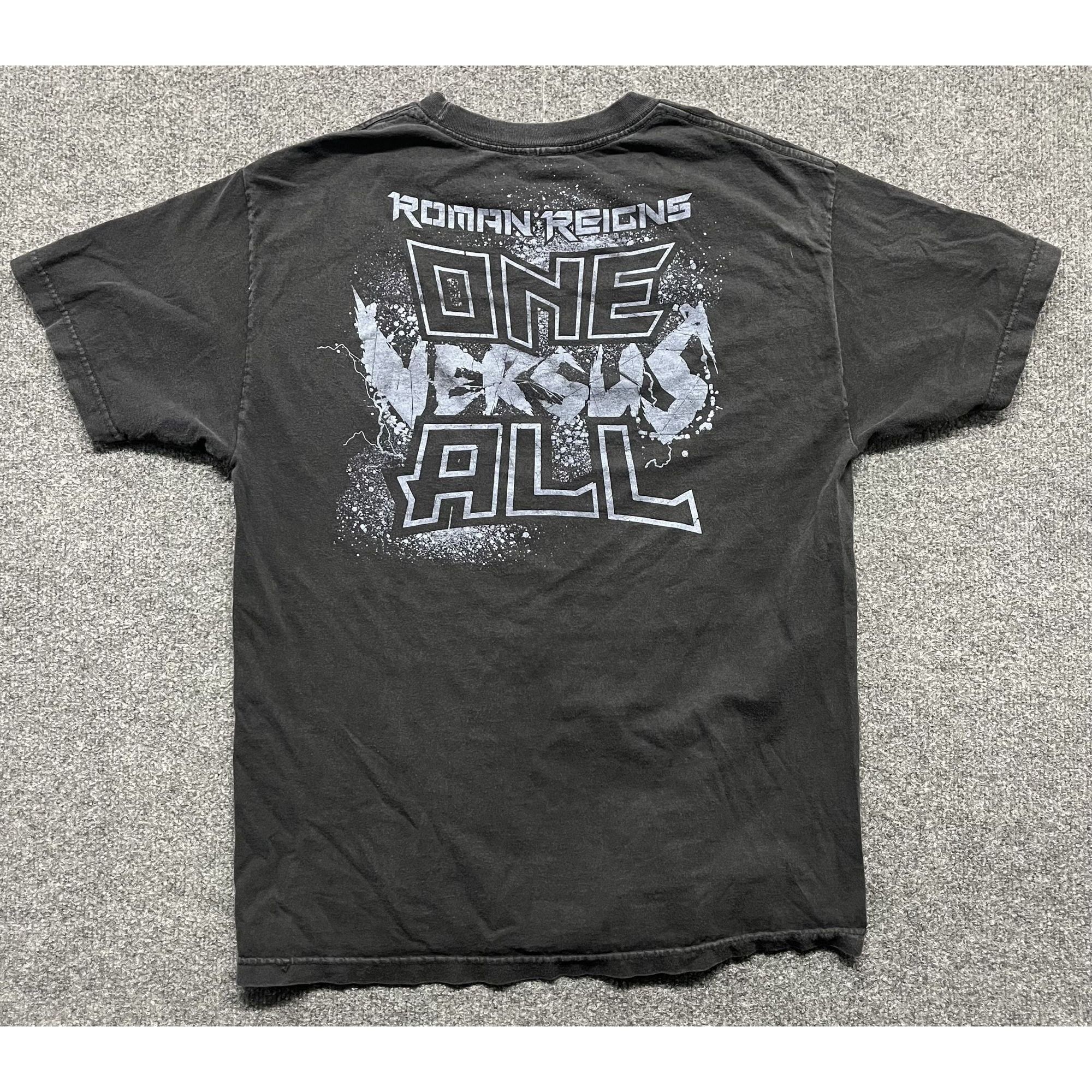 WWE Roman Reigns Shirt MENS L One Versus All Double Sided WWE Au Size US L / EU 52-54 / 3 - 5 Thumbnail