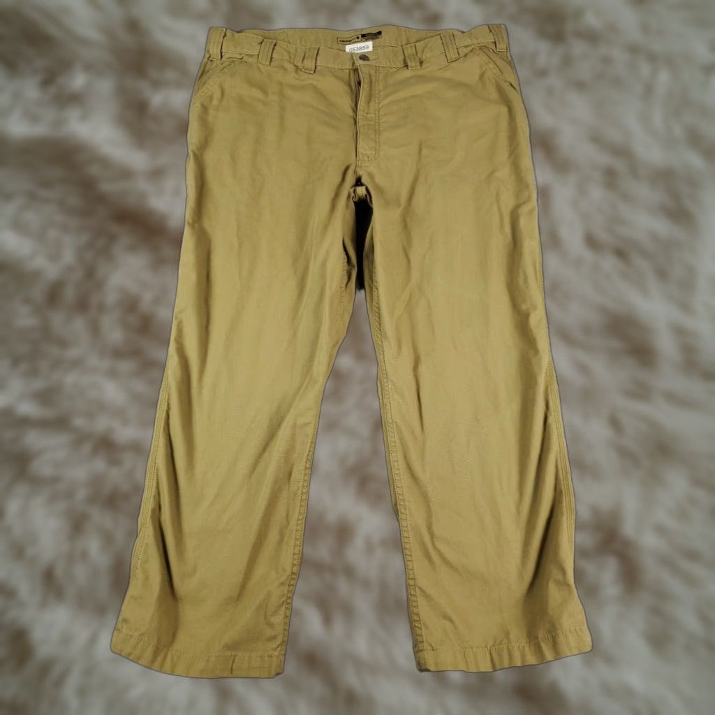 Carhartt Carhartt Utility Chino Pants Mens 44x30 Beige Relaxed Fit Cotton Trousers Size US 44 / EU 60 - 1 Thumbnail