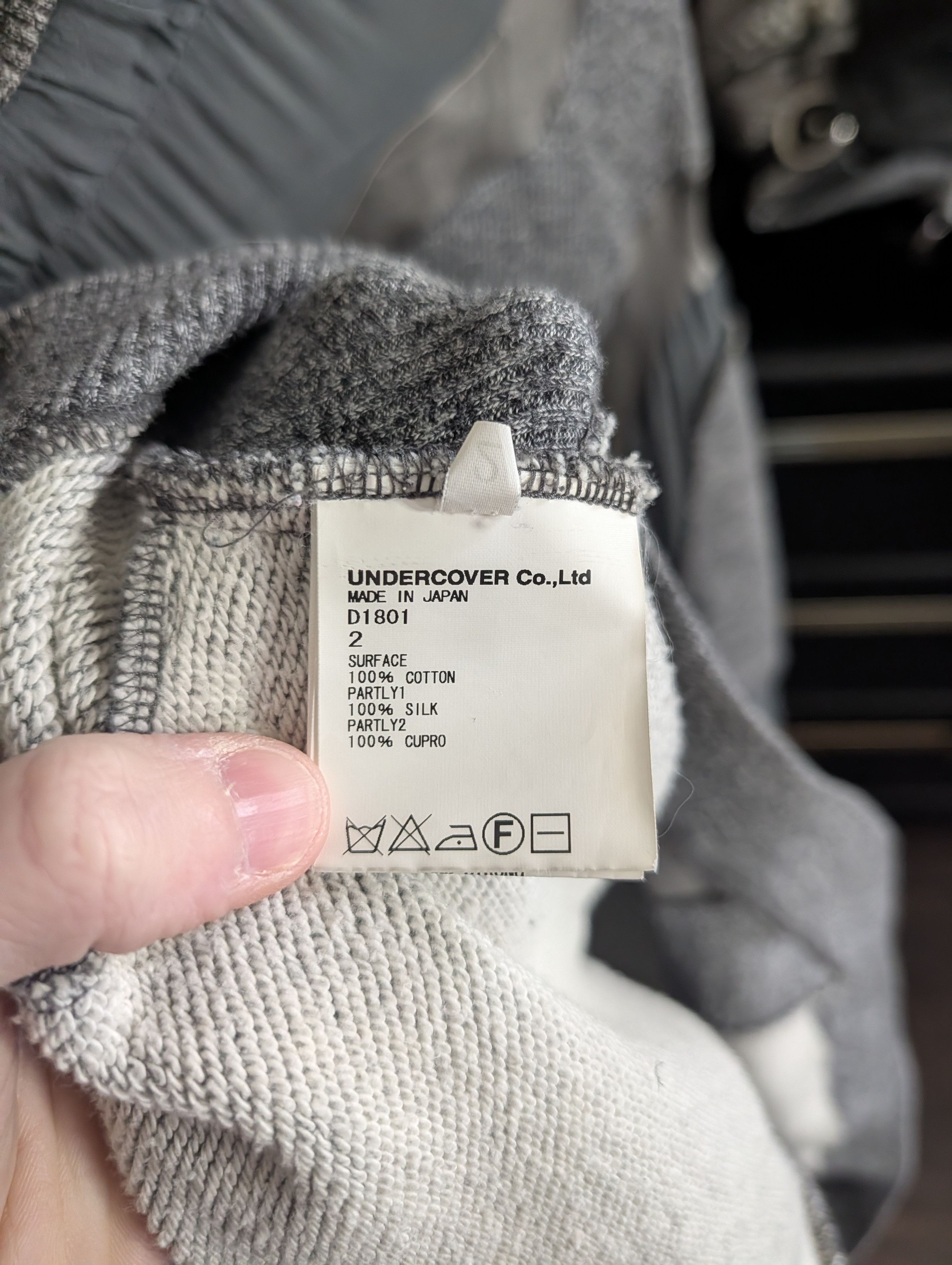 Undercover RARE Vtg silk insert cotton terry cinched waist hoodie Size M / US 6-8 / IT 42-44 - 16 Thumbnail