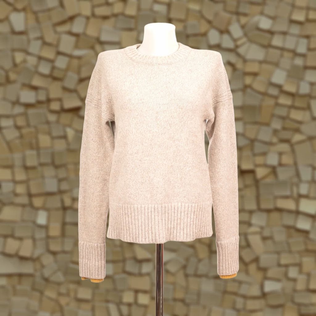 ME+EM Me+Em Wool Cashmere Sweater Pullover Jumper, DDP Me+Em Me and Em, Size S, Beige, Women, Knit, 90% Wool // 10% Cashmere, AW21KN20S Size S / US 4 / IT 40 - 1 Thumbnail