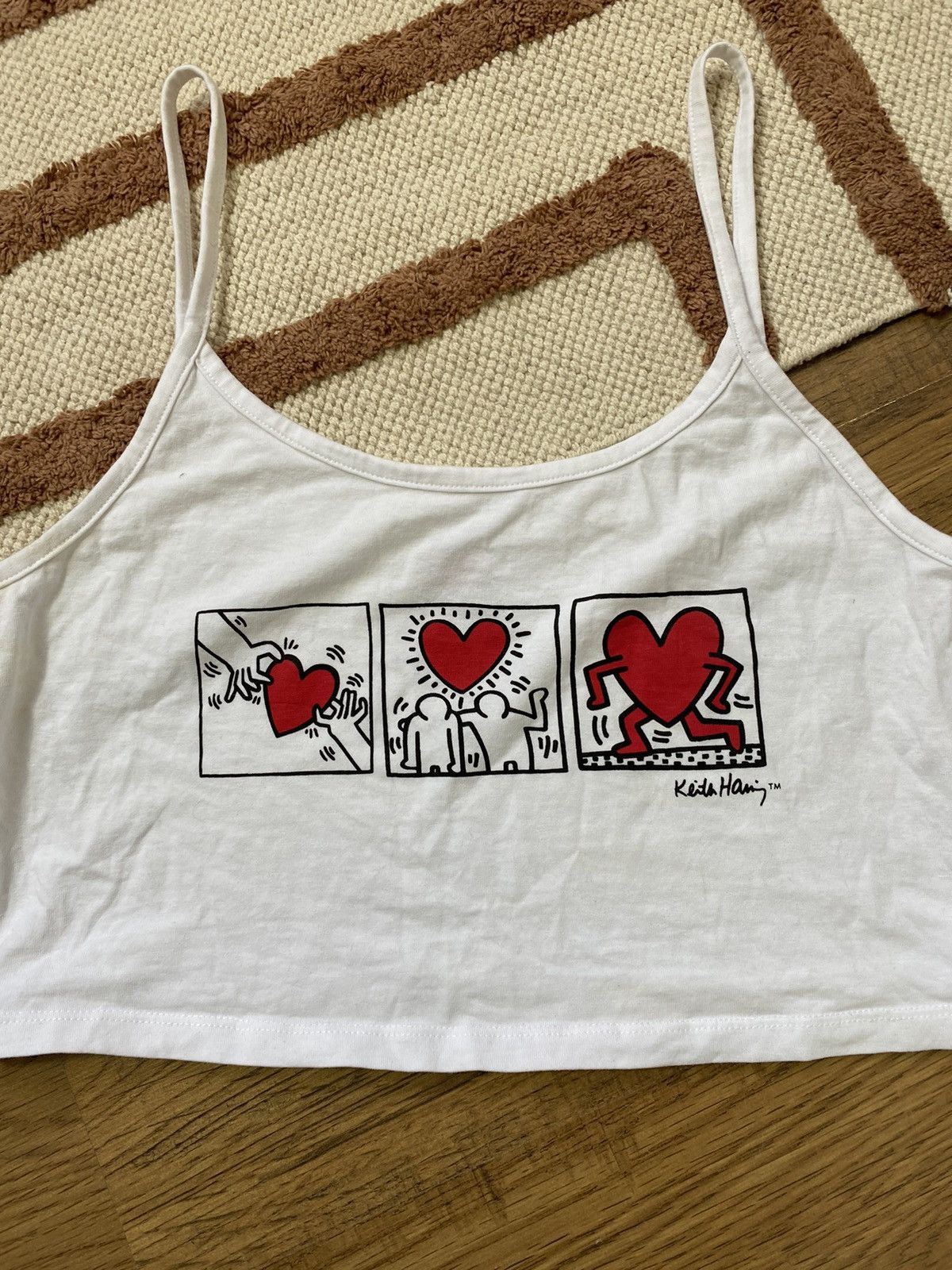 Keith Haring KEITH HARING WHITE Y2K CUTE TANK TOP Size M / US 6-8 / IT 42-44 - 3 Thumbnail