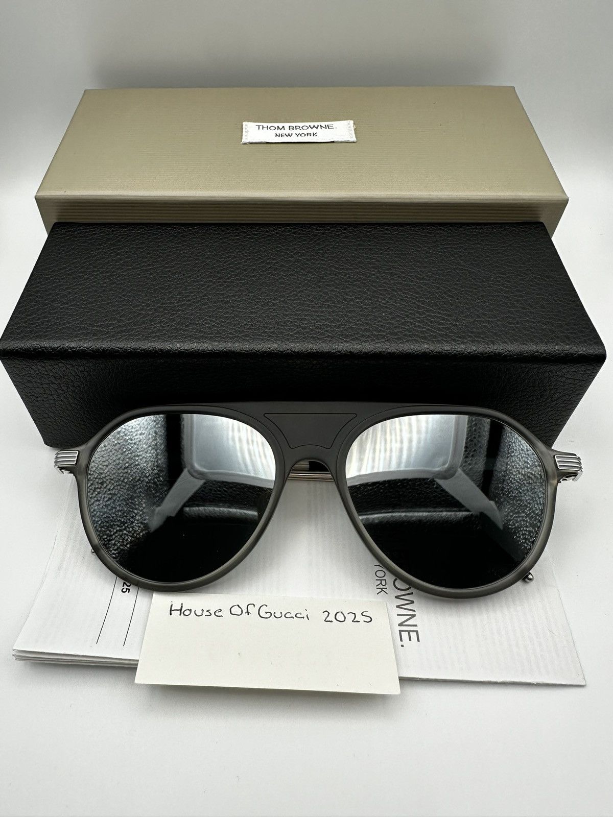 Thom Browne Thom Browne Aviator Sunglasses Size ONE SIZE - 3 Thumbnail