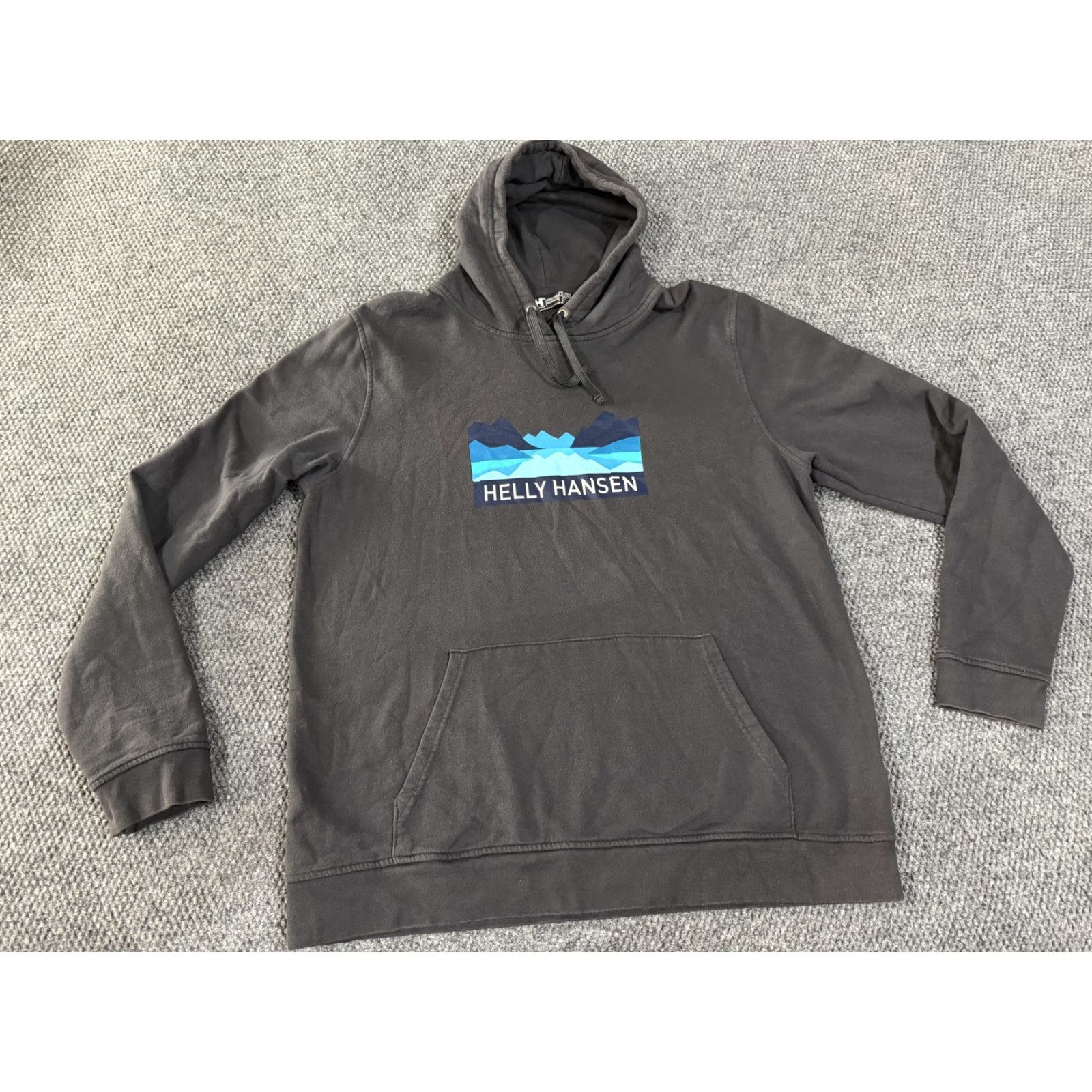 Helly Hansen Helly Hansen Hoodie Mens 2XL Gray Mountain Graphic Pullover Sweatshirt Fleece Hoodie Pocket Graphic Print Size US XXL / EU 58 / 5 - 2 Thumbnail
